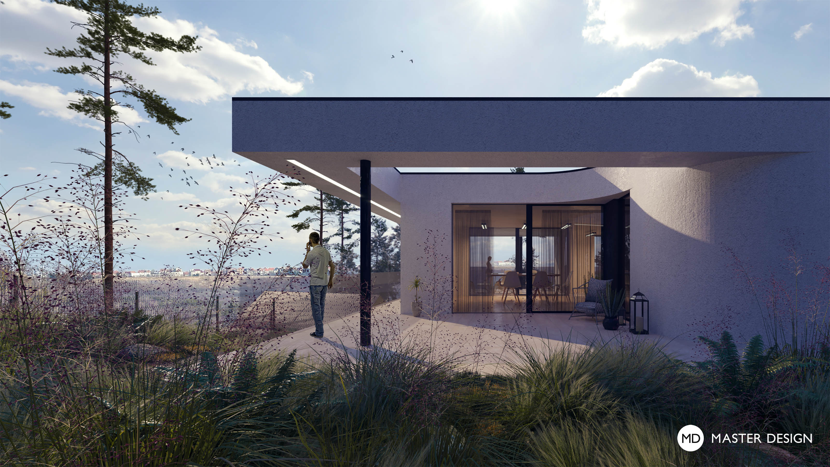 Villa Floating among the Pine TreesPraha Stodůlky - visualisation3