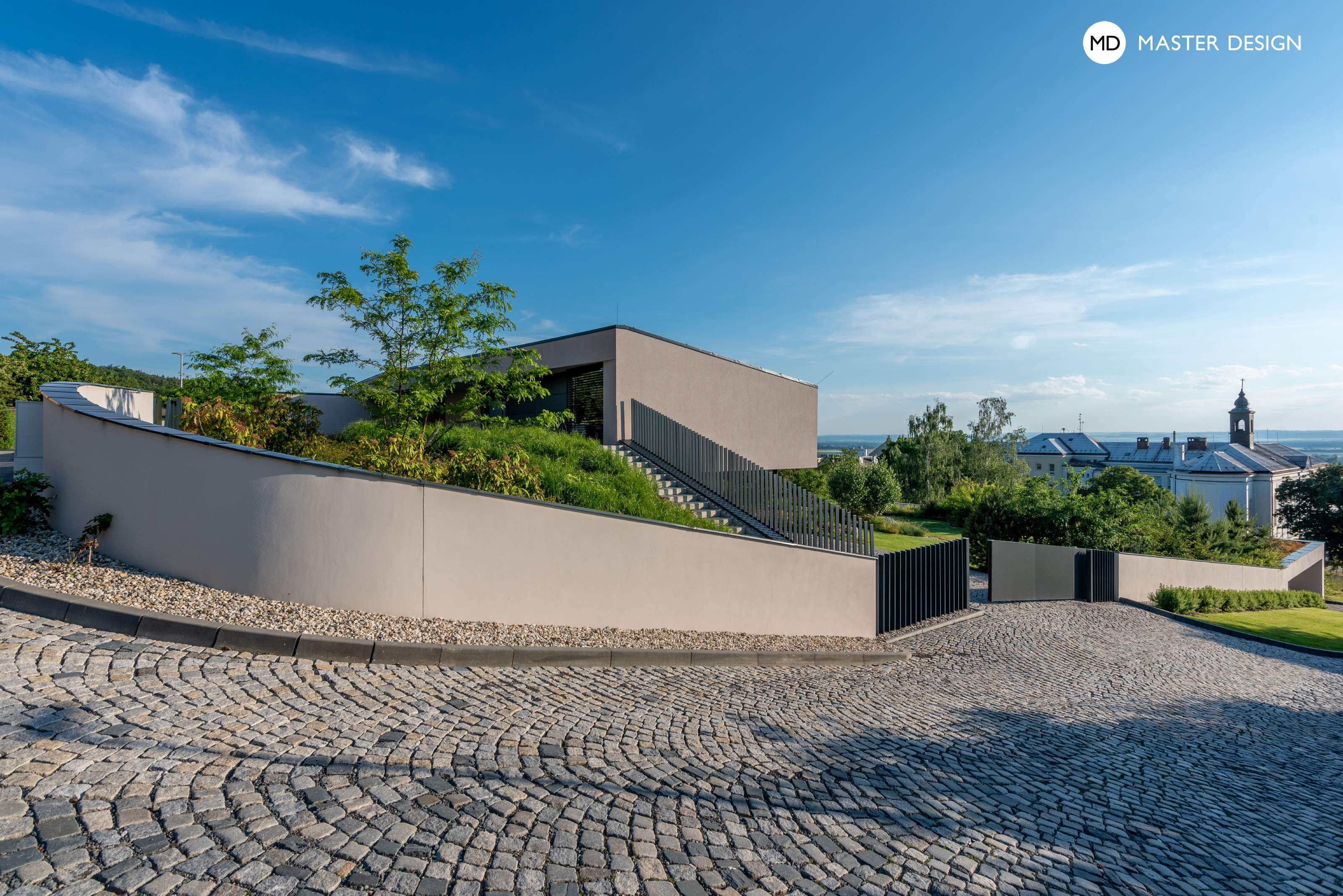 Luxury White Villa with Stainless Steel Swimming PoolŠternberk - visualisation8