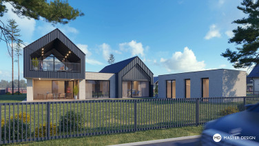 A House with a Pitched Roof Dressed in Trapezoidal Sheet Metal - Kadaň - main visualisation
