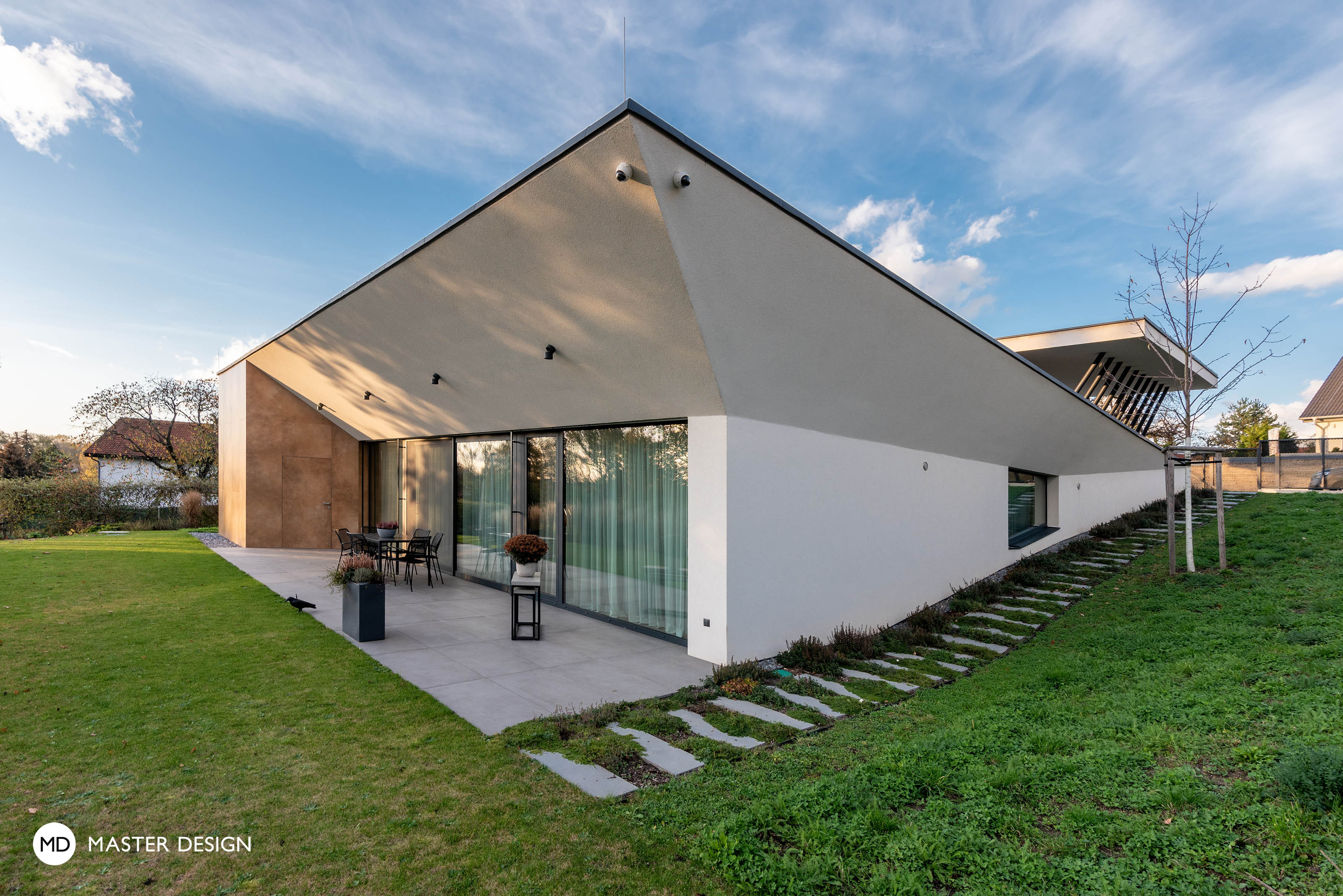 Bungalow in the Slope with Green Roof and Distinctive Parking Space CoverPraha Benice - visualisation2
