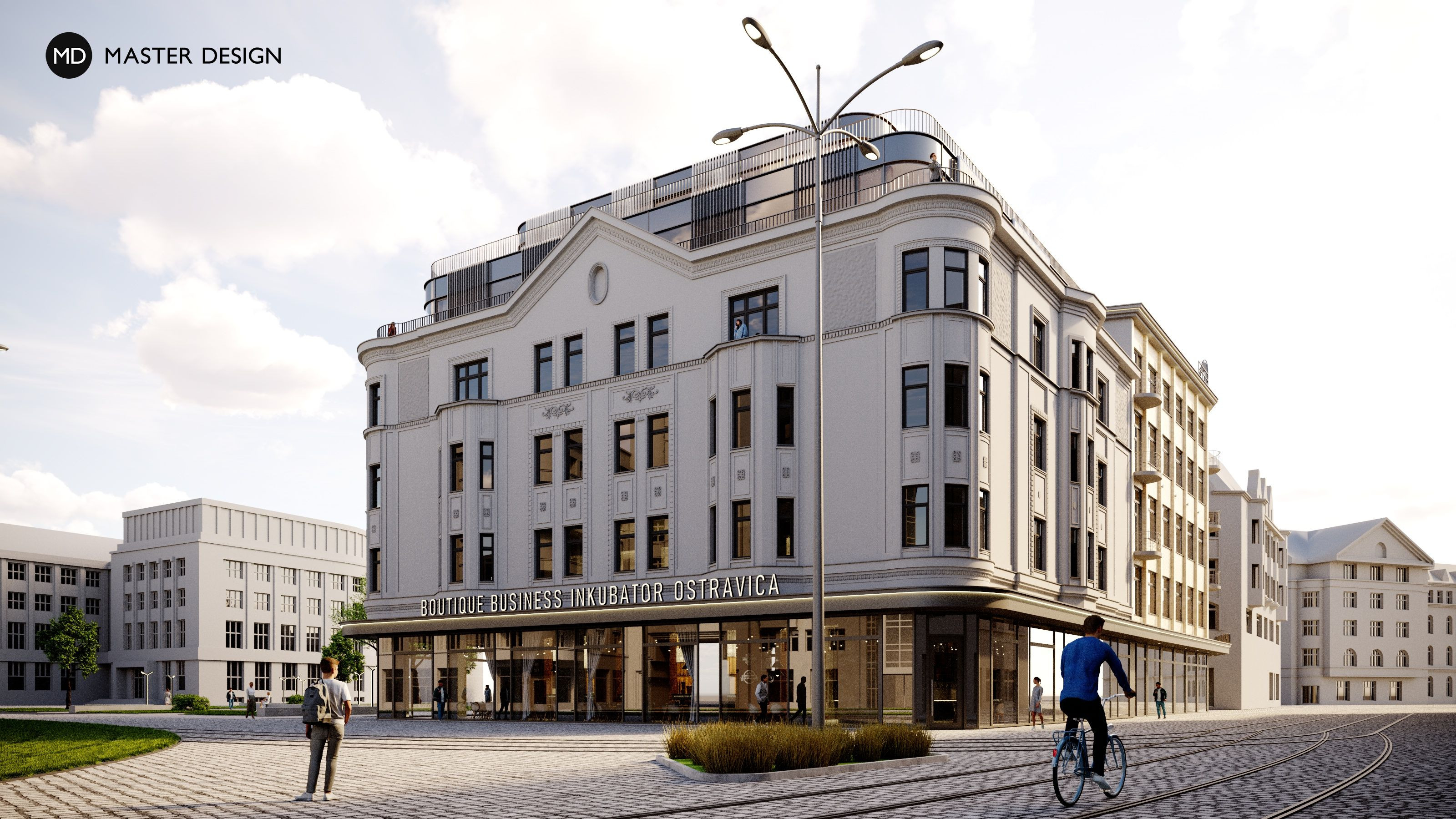 Rekonstrukce a nástavba obchodního domu OstravicaOstrava - vizualizace4 Rekonstrukce a nástavba obchodního domu OstravicaOstrava - vizualizace4