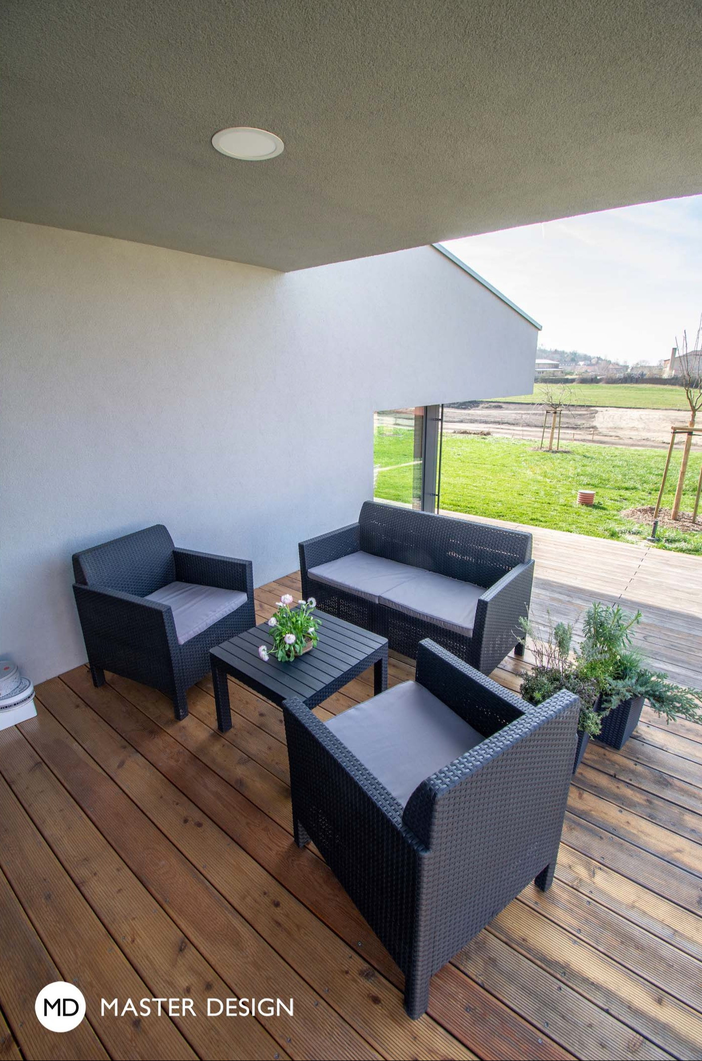 Modern bungalow in the slope with terrace having solid roof for young familyOdolená Voda - visualisation19