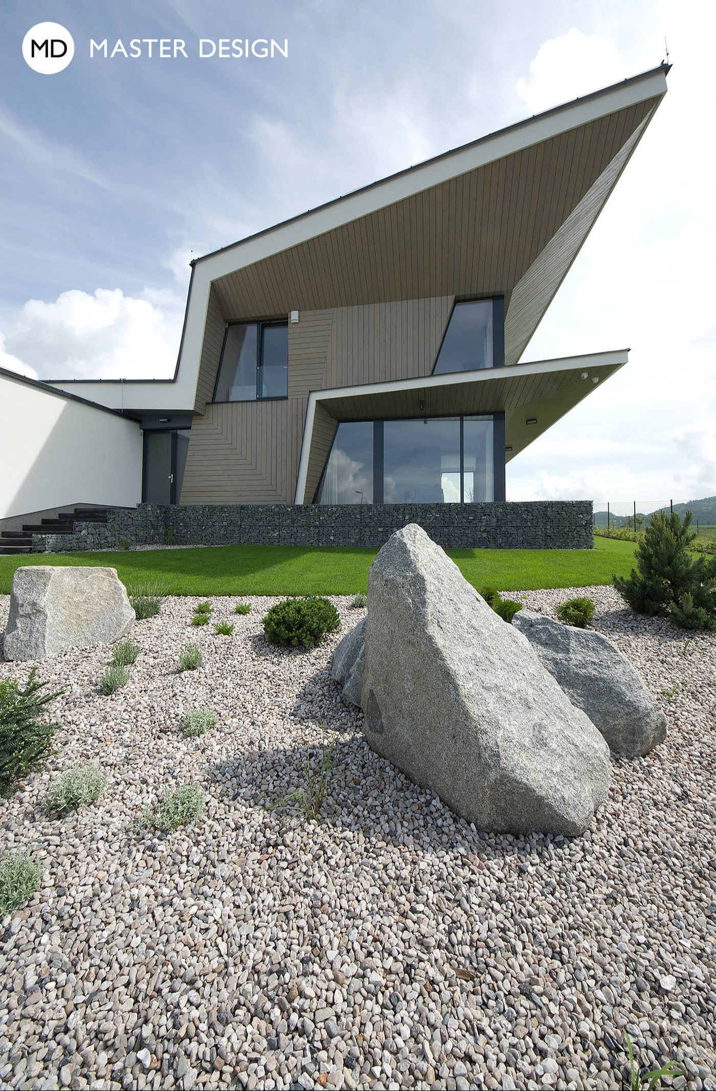 Designový luxusní dům s dřevěným obkladem fasádBeroun - vizualizace2 Designový luxusní dům s dřevěným obkladem fasádBeroun - vizualizace2