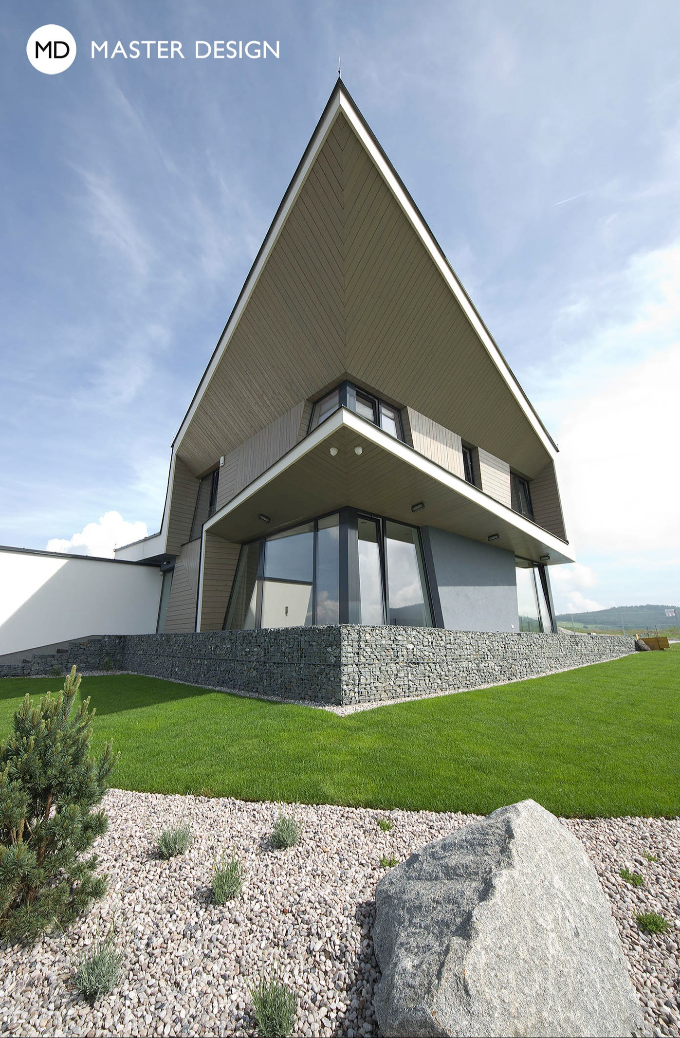 Designový luxusní dům s dřevěným obkladem fasádBeroun - vizualizace3 Designový luxusní dům s dřevěným obkladem fasádBeroun - vizualizace3