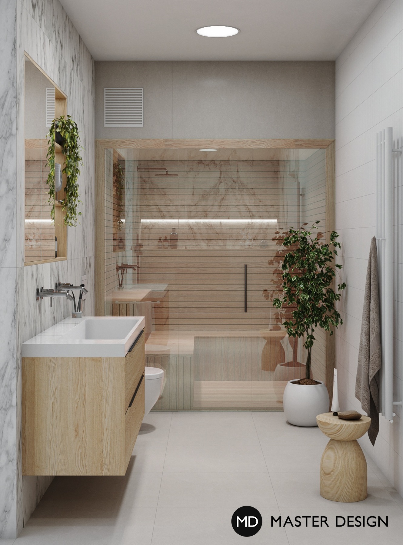 Bathroom Design of a Modern Family House - Horoměřice - preview
