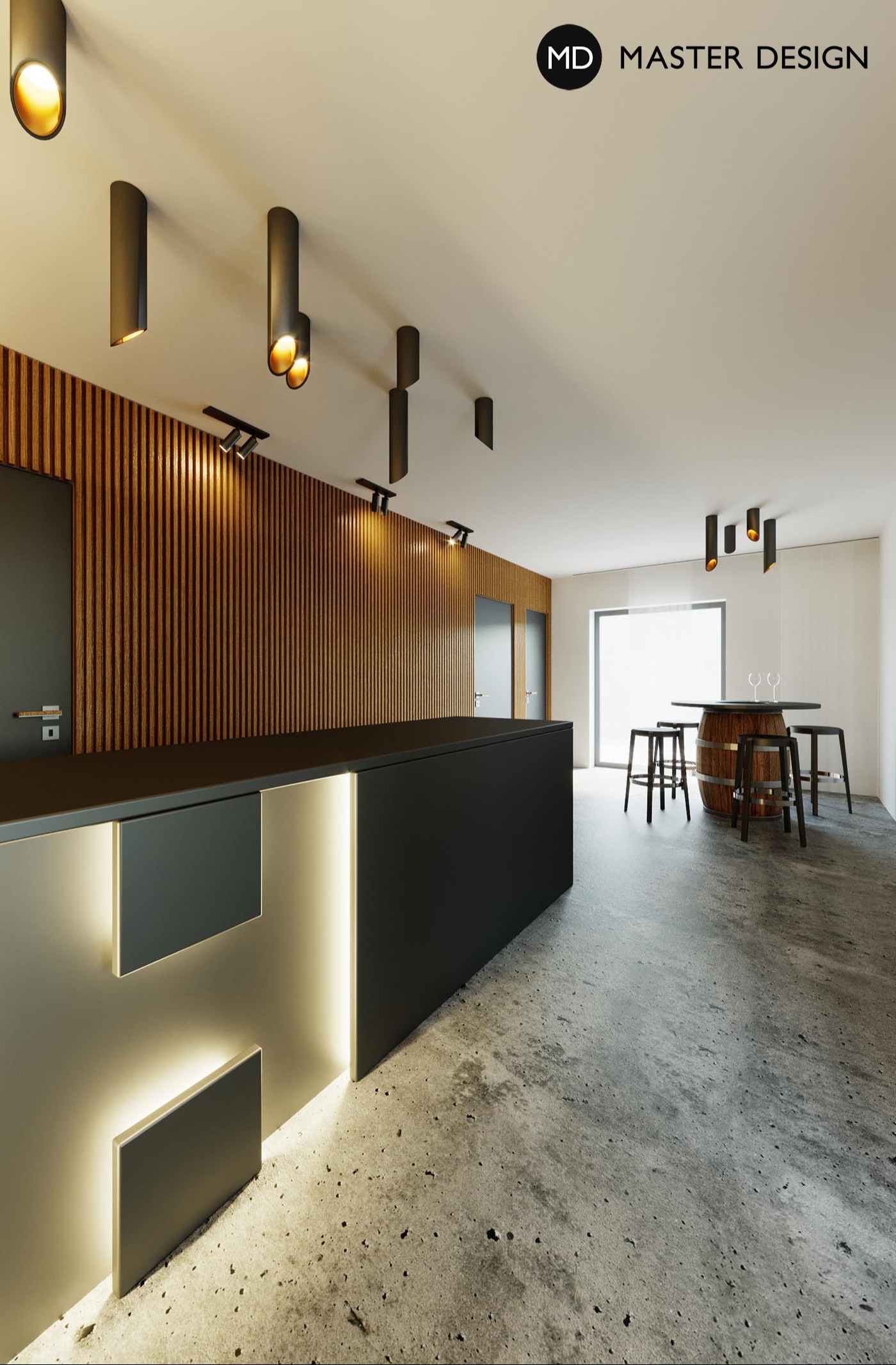 Wine tasting area of Hort wineryZnojmo - visualisation5