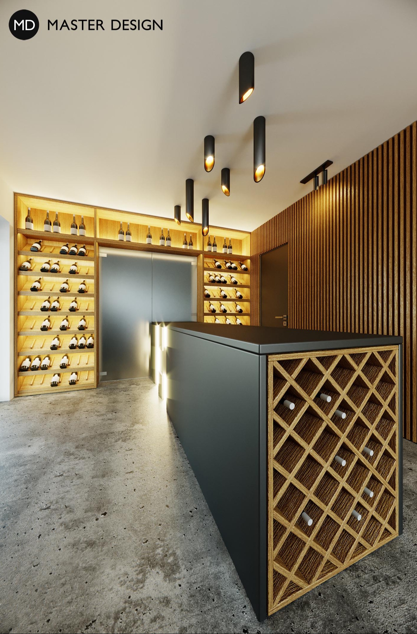Wine tasting area of Hort wineryZnojmo - visualisation6