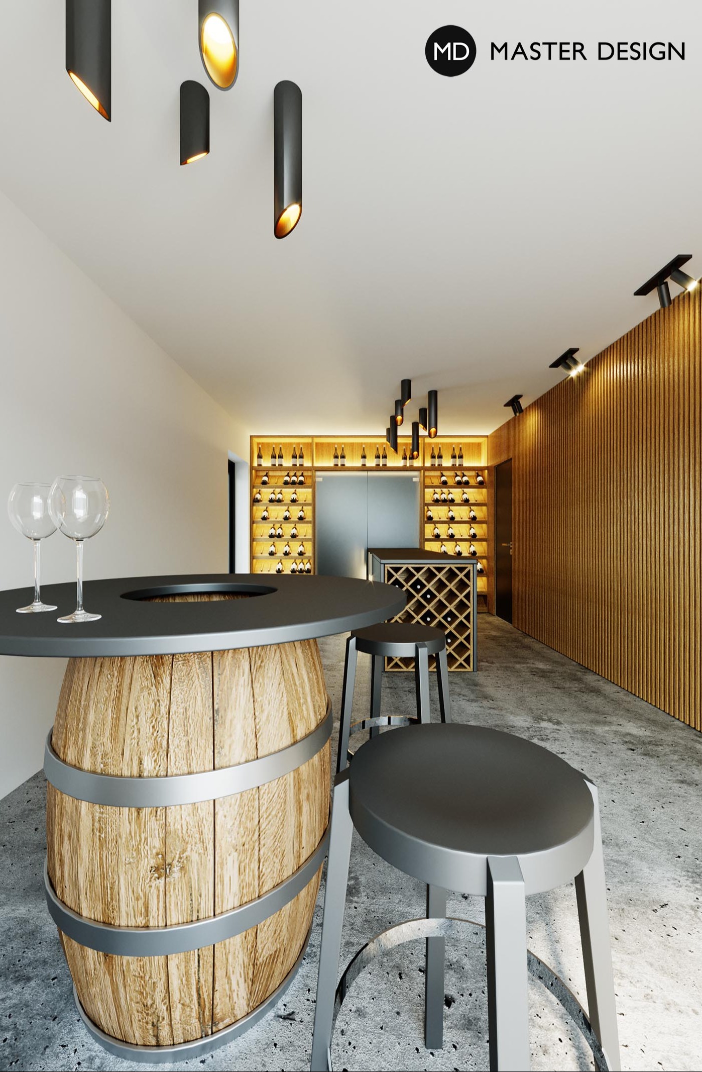 Wine tasting area of Hort wineryZnojmo - visualisation7