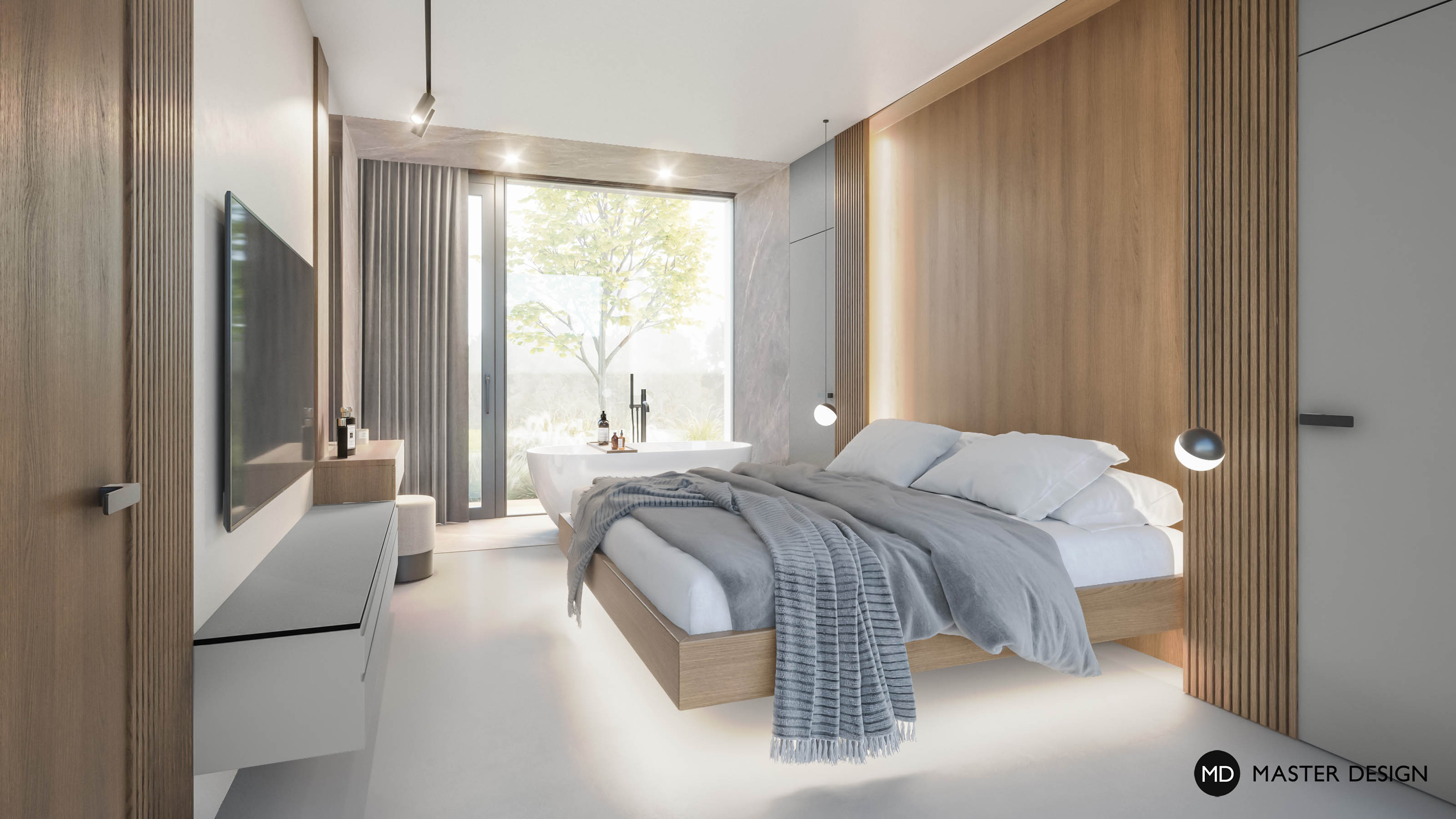 Interiér luxusního bungalovu do tvaru hvězdyUnhošť - vizualizace4 Interiér luxusního bungalovu do tvaru hvězdyUnhošť - vizualizace4