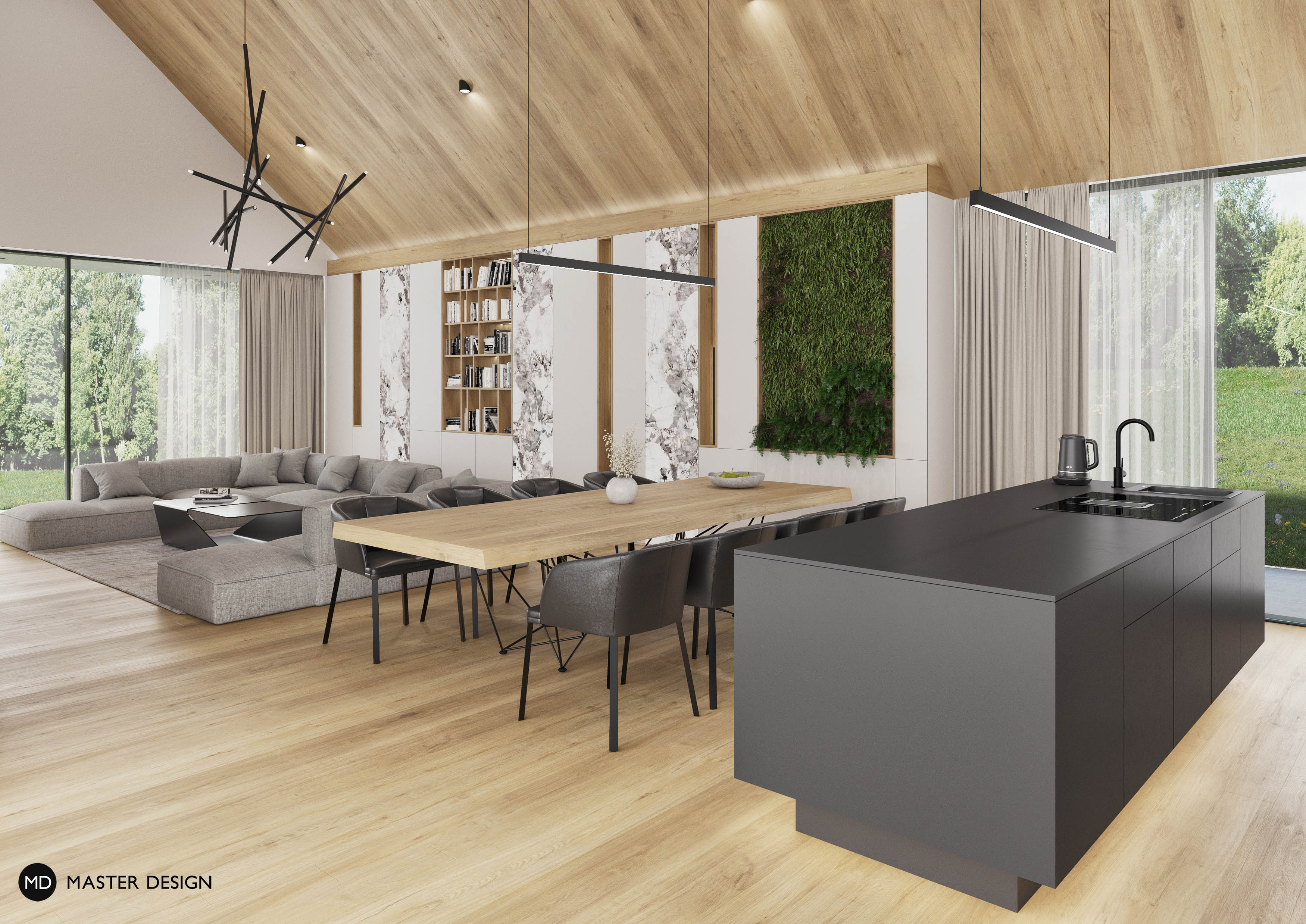 Interiér luxusní vilyLibčice nad Vltavou - vizualizace6
