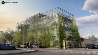 Administrative building with climbing greenery - Valašské Meziříčí - main visualisation