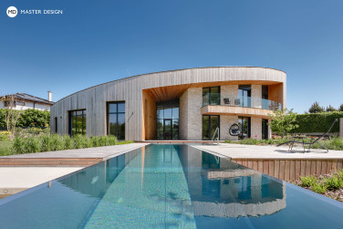Luxury arched house with wooden facades - Ostrava - main visualisation