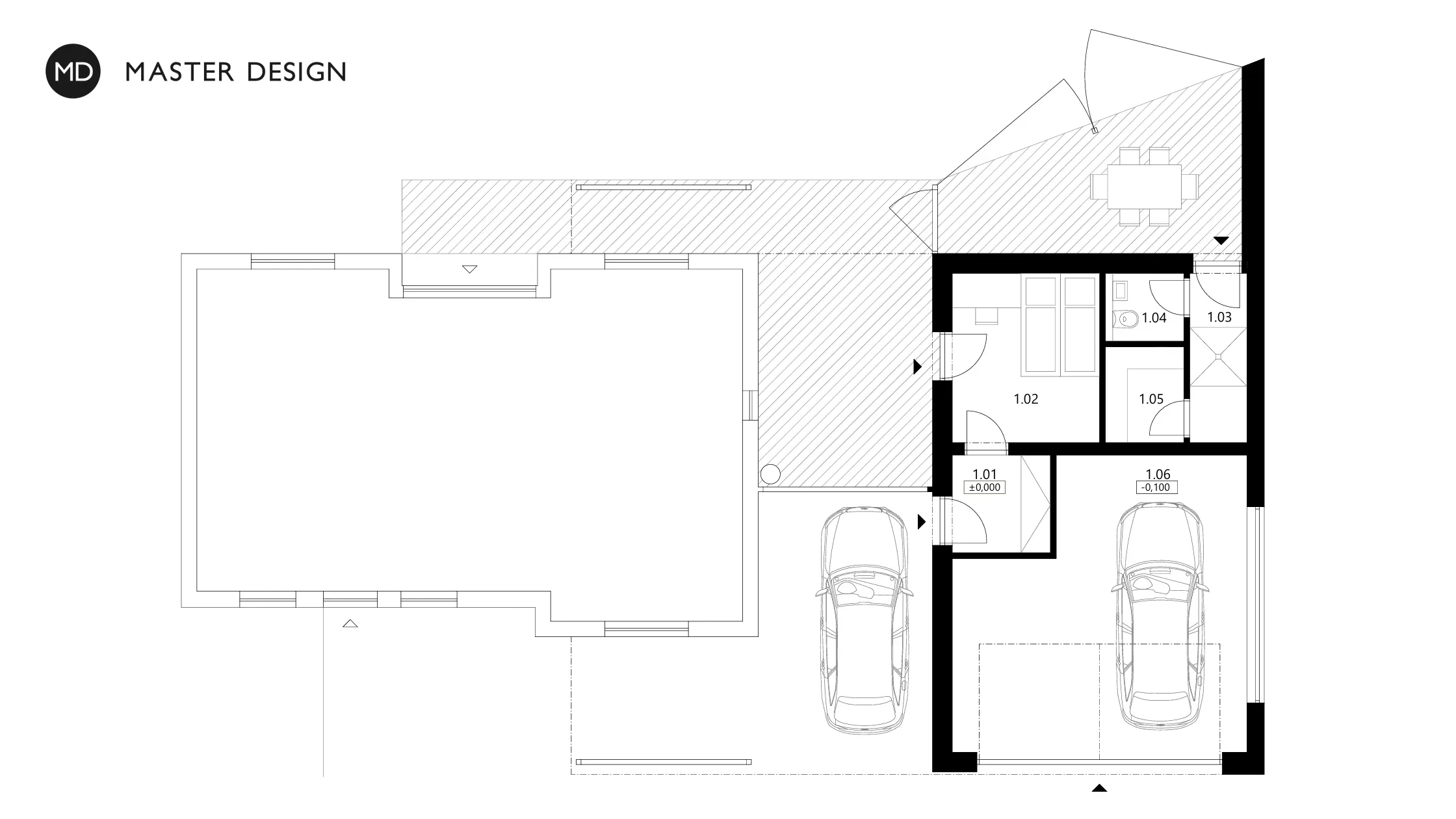 Reconstruction of the house to a luxury and low energyKojkovice u Třince - visualisation6