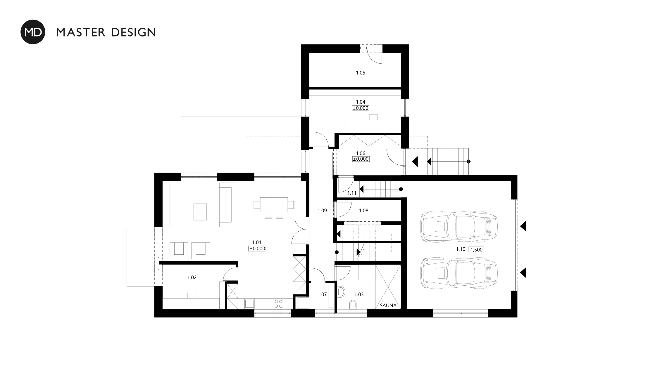 Economical two-storey house composed of blocksPraha Kbely - visualisation5