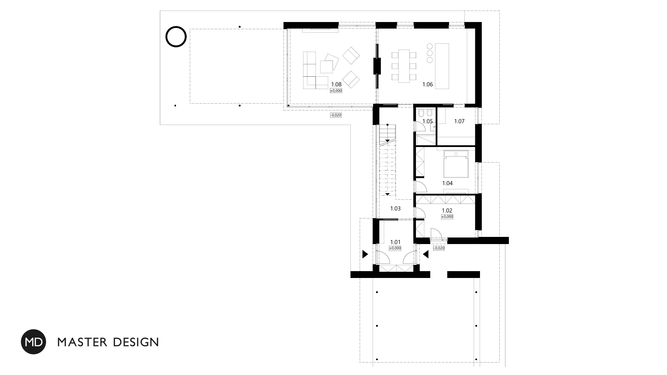 Luxury low energy house in the hillsideJihlava - visualisation5 Luxury low energy house in the hillsideJihlava - visualisation5