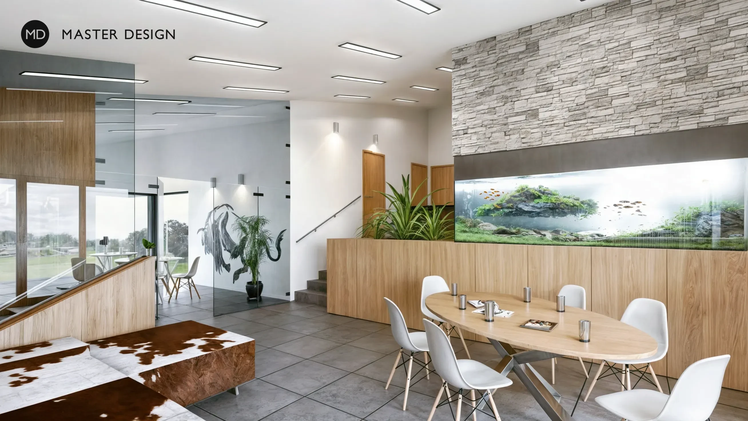 Office building interiorOlešná - visualisation2