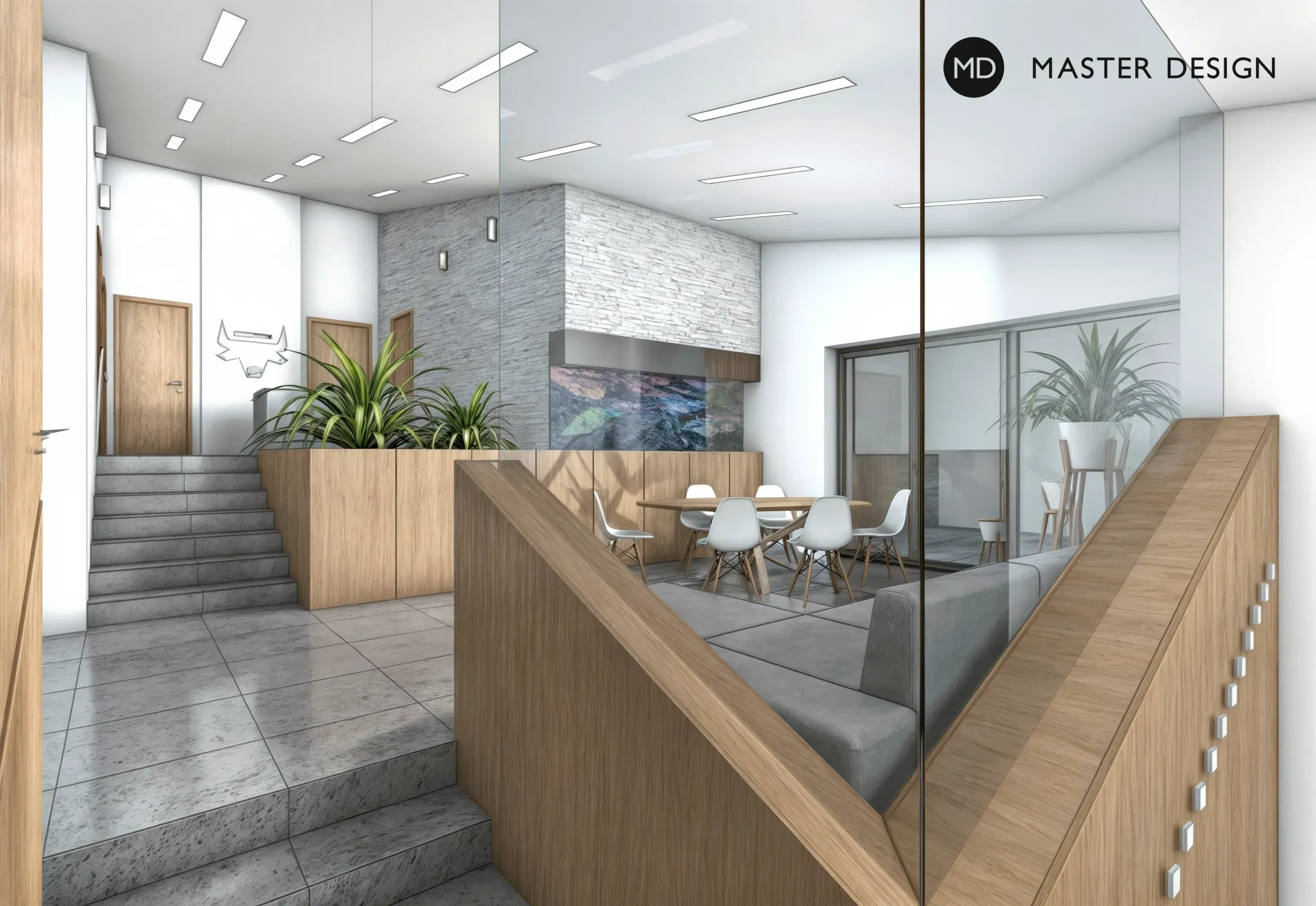 Office building interiorOlešná - visualisation10