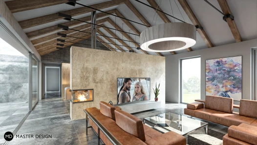 Family house interior - Tábor - main visualisation