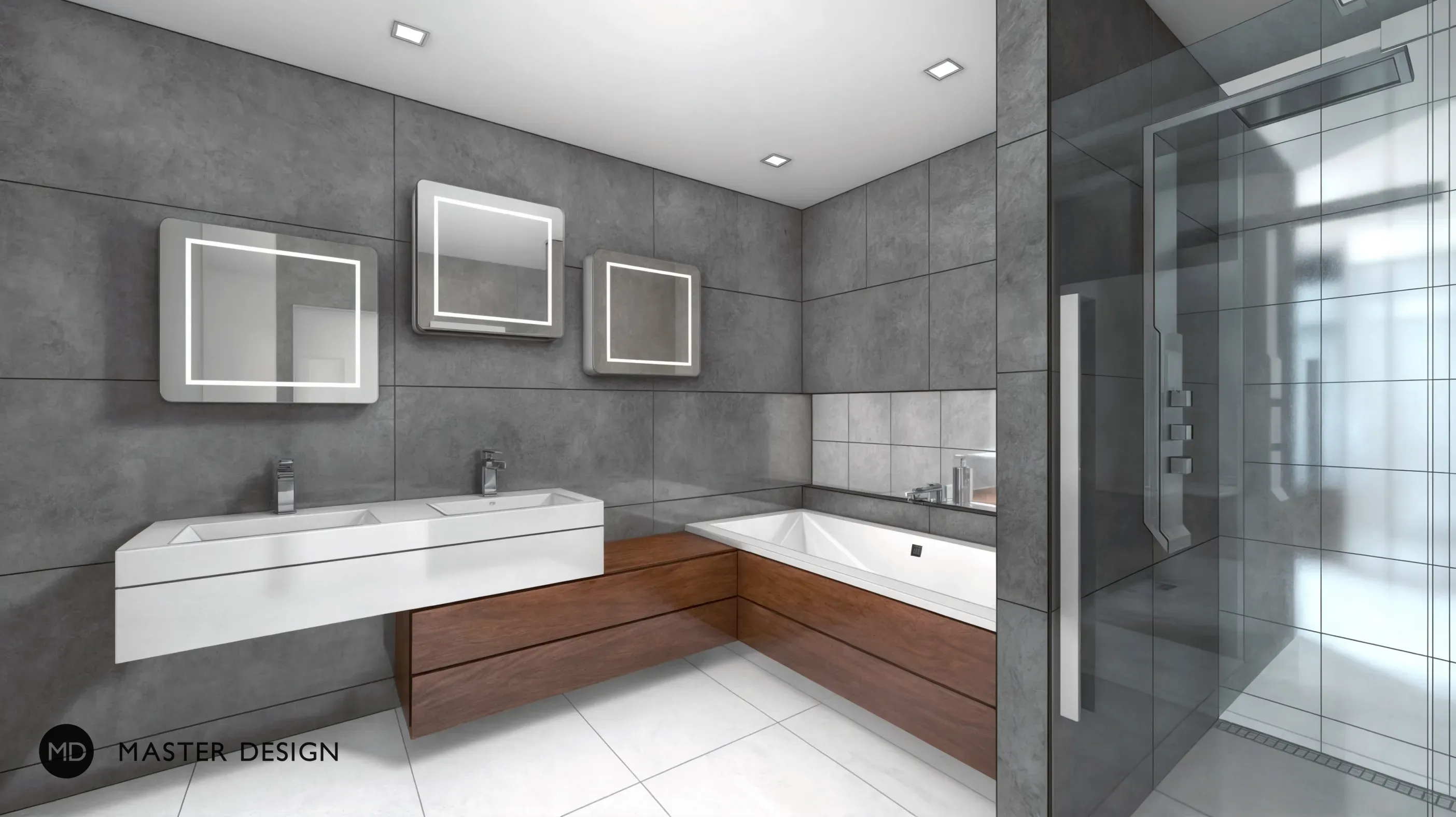 Family house interiorPraha Hořovice - visualisation12