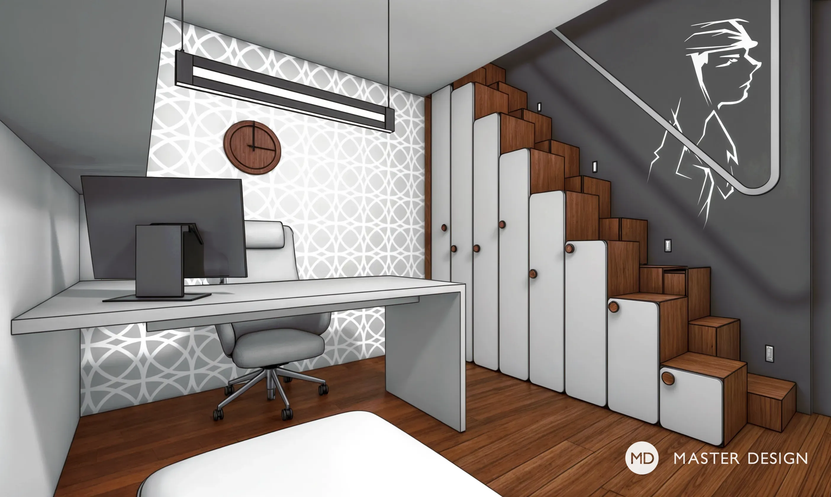 Family house interiorPraha Hořovice - visualisation15