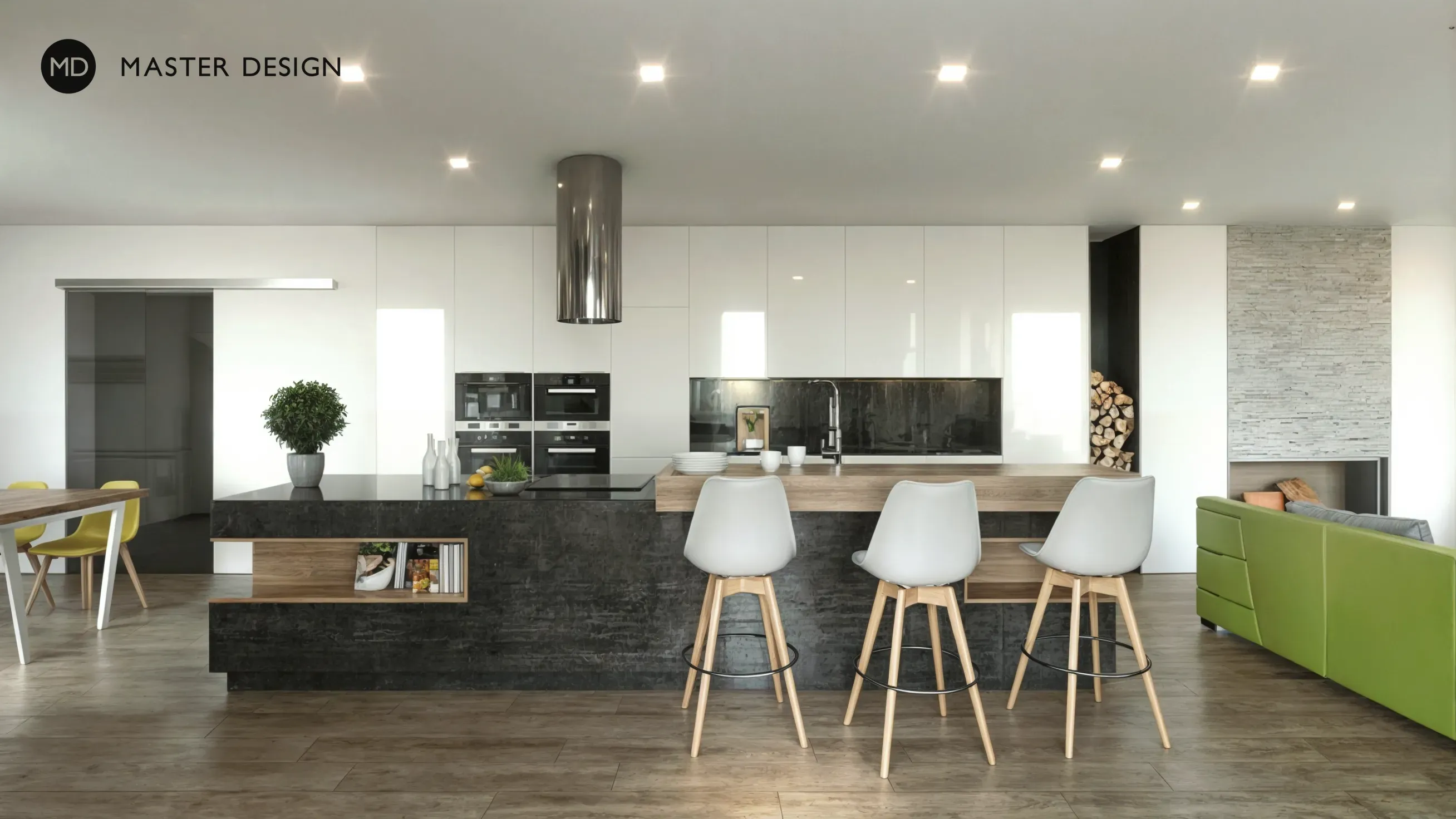 Family house interiorPraha Slivenec - visualisation3