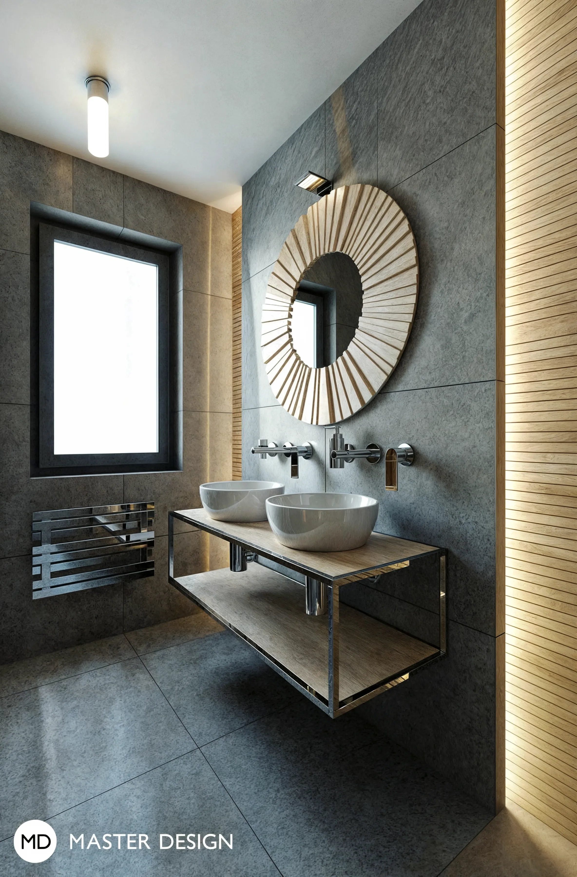 Interiors with wooden walls for pension inPredlitz - visualisation16