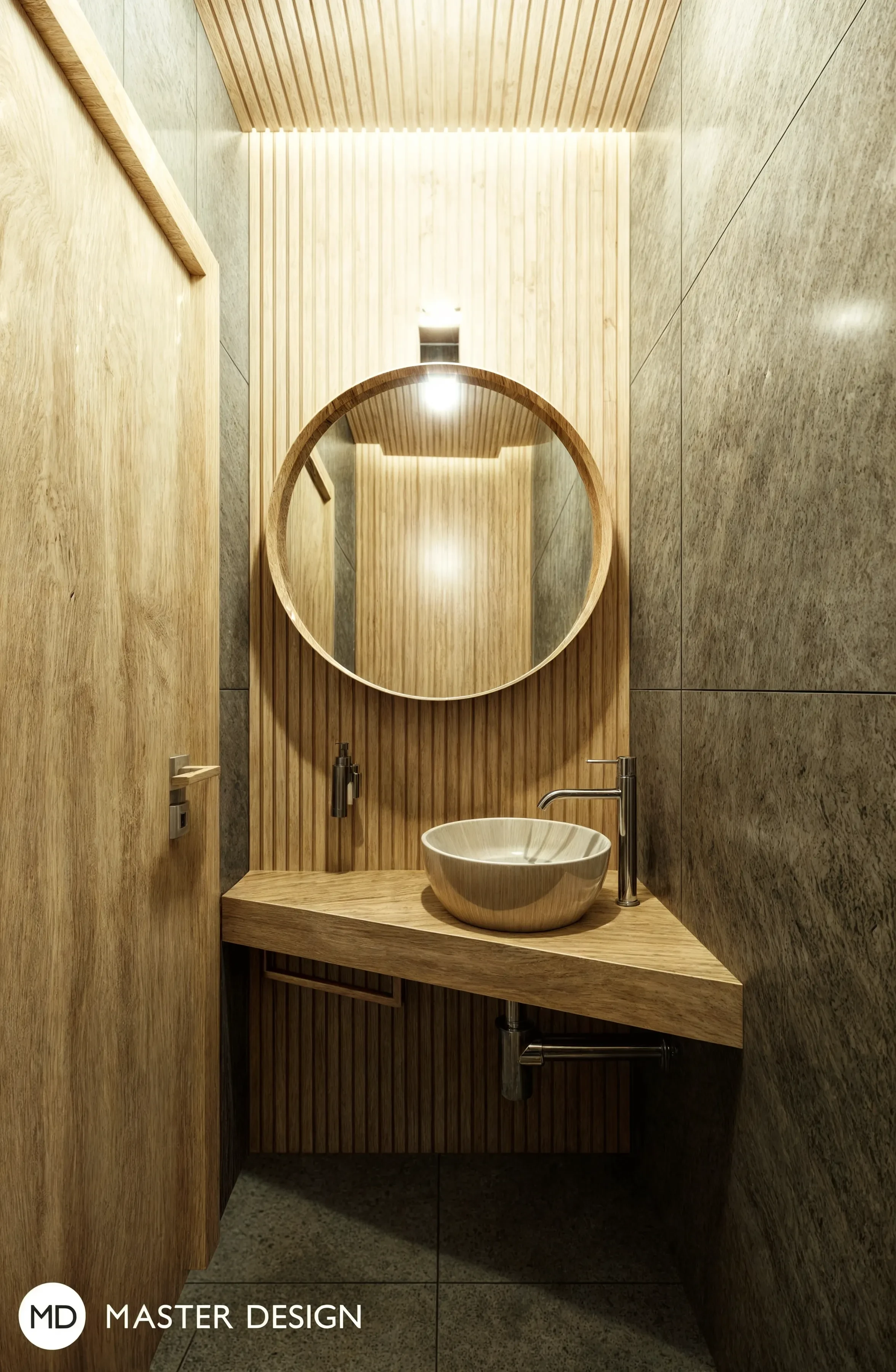 Interiors with wooden walls for pension inPredlitz - visualisation17 Interiors with wooden walls for pension inPredlitz - visualisation17