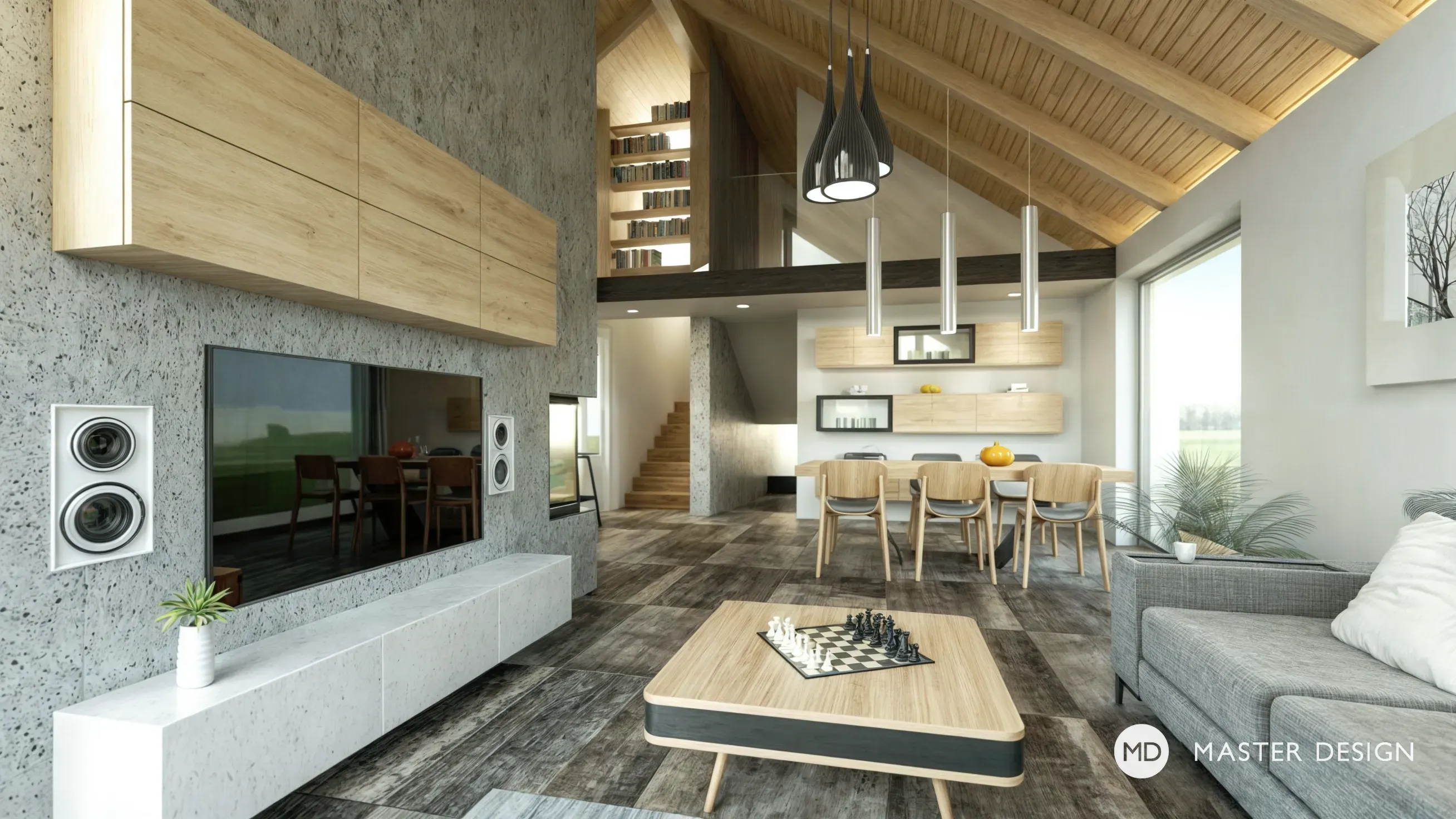 Family house interiorBraškov - visualisation3