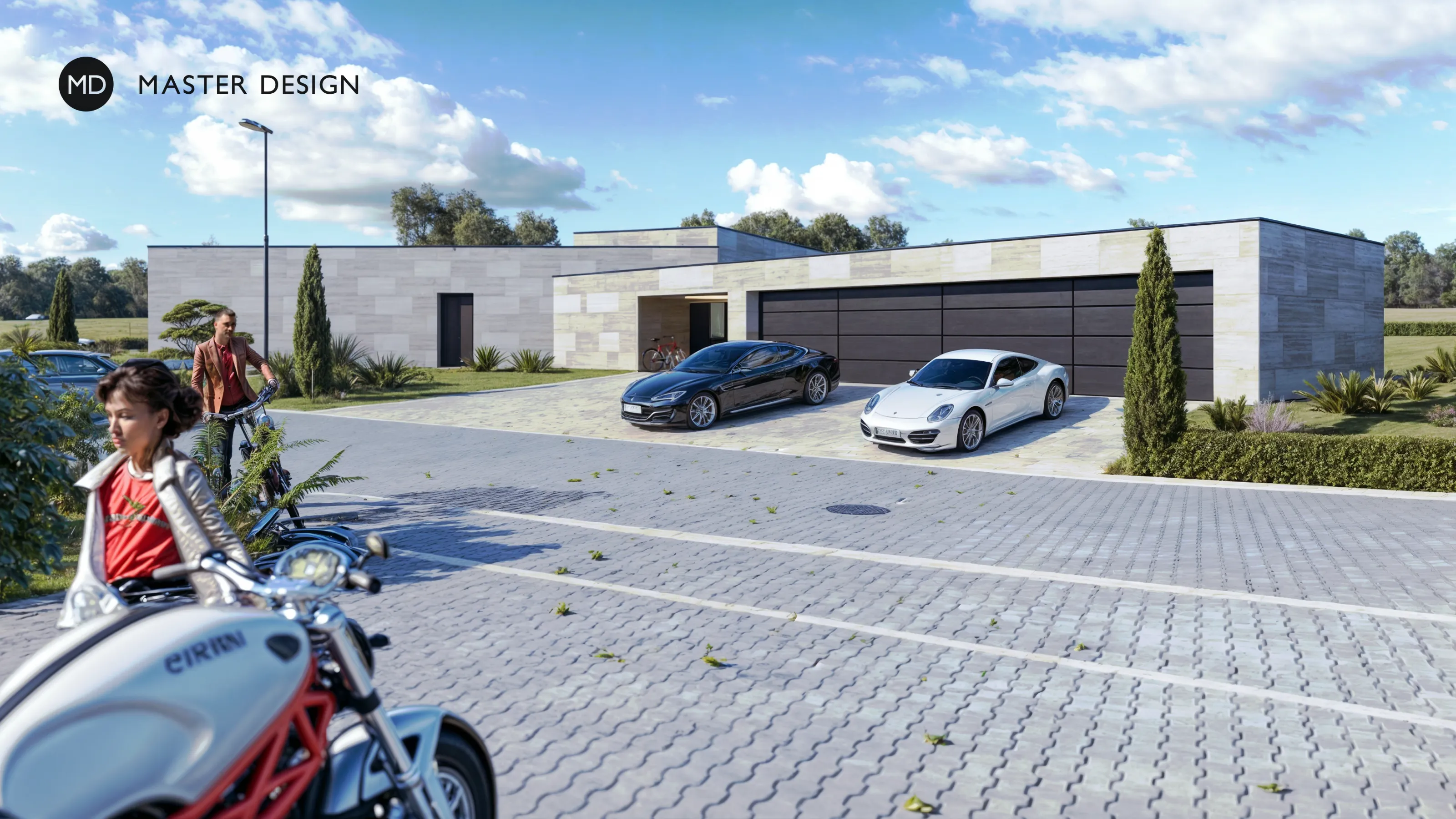 A Bungalow in the Shape of a Three-pointed StarUnhošť - visualisation3