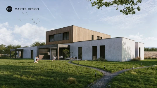 Luxusní příměstská vila s venkovní kuchyní - Horní Počernice - hlavní vizualizace