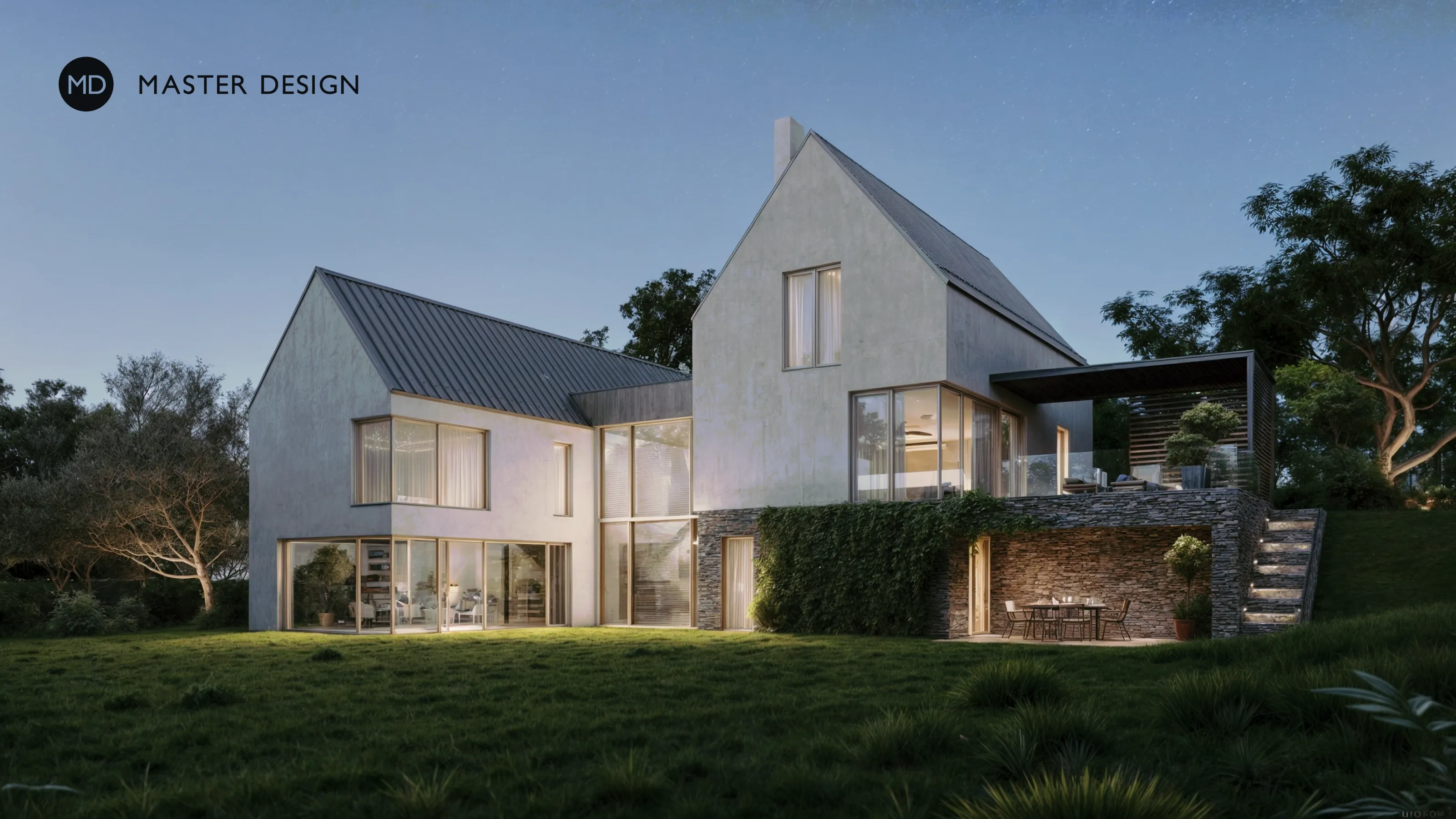Villa above the VineyardRakovník - visualisation2