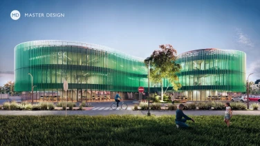 Moderní lékařská klinika organického tvaru - Olomouc - hlavní vizualizace