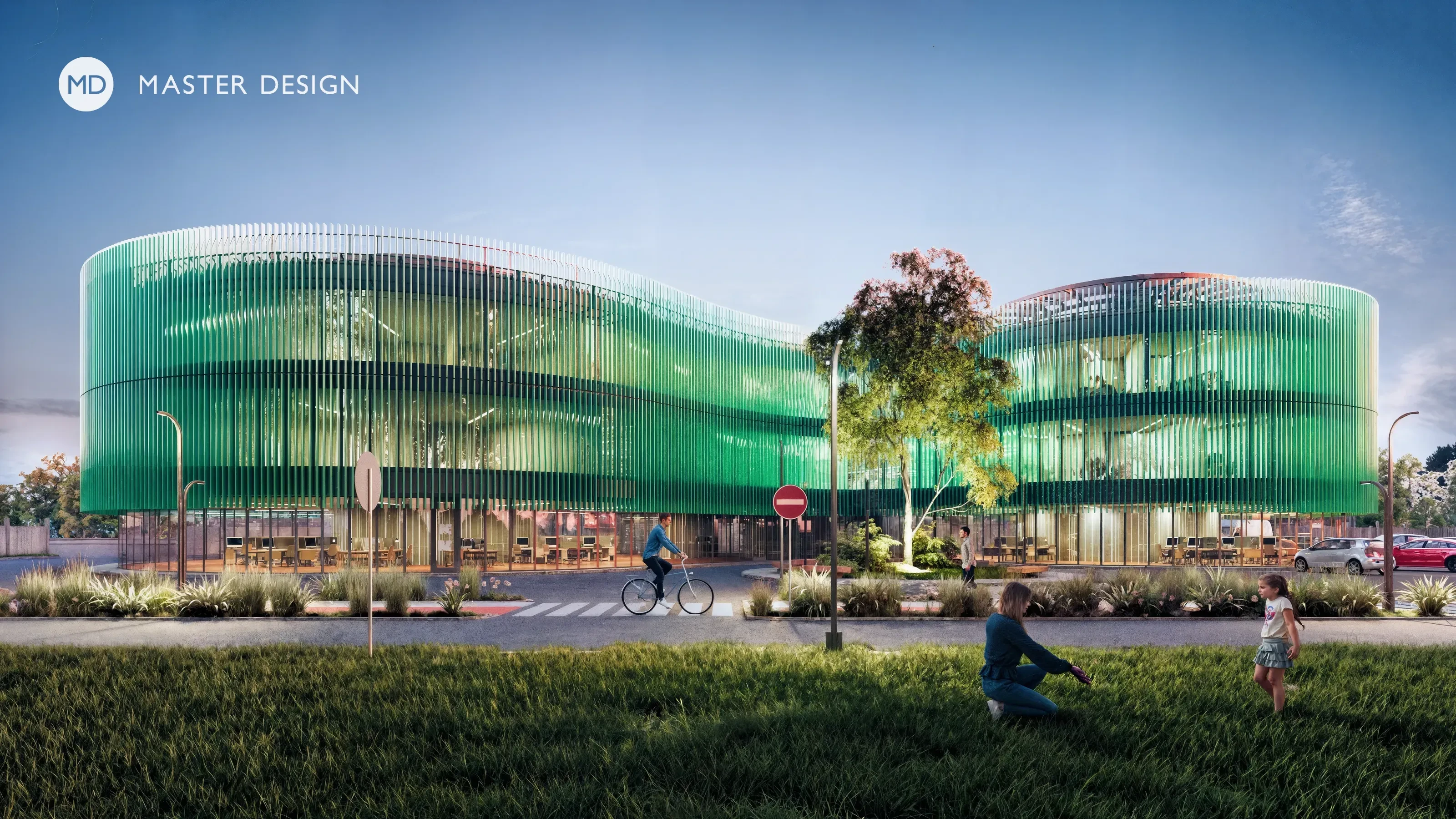 Moderní lékařská klinika organického tvaru - Olomouc - preview