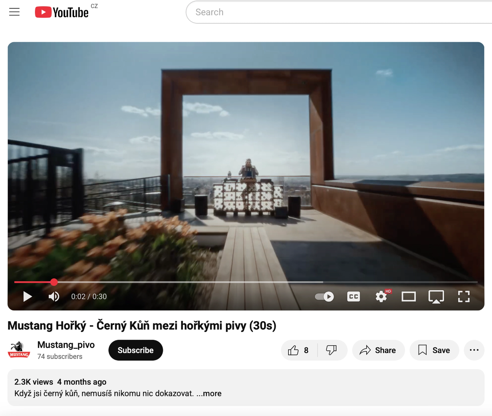 Naše lávka nad Bazaly si zahrála v reklamě :)