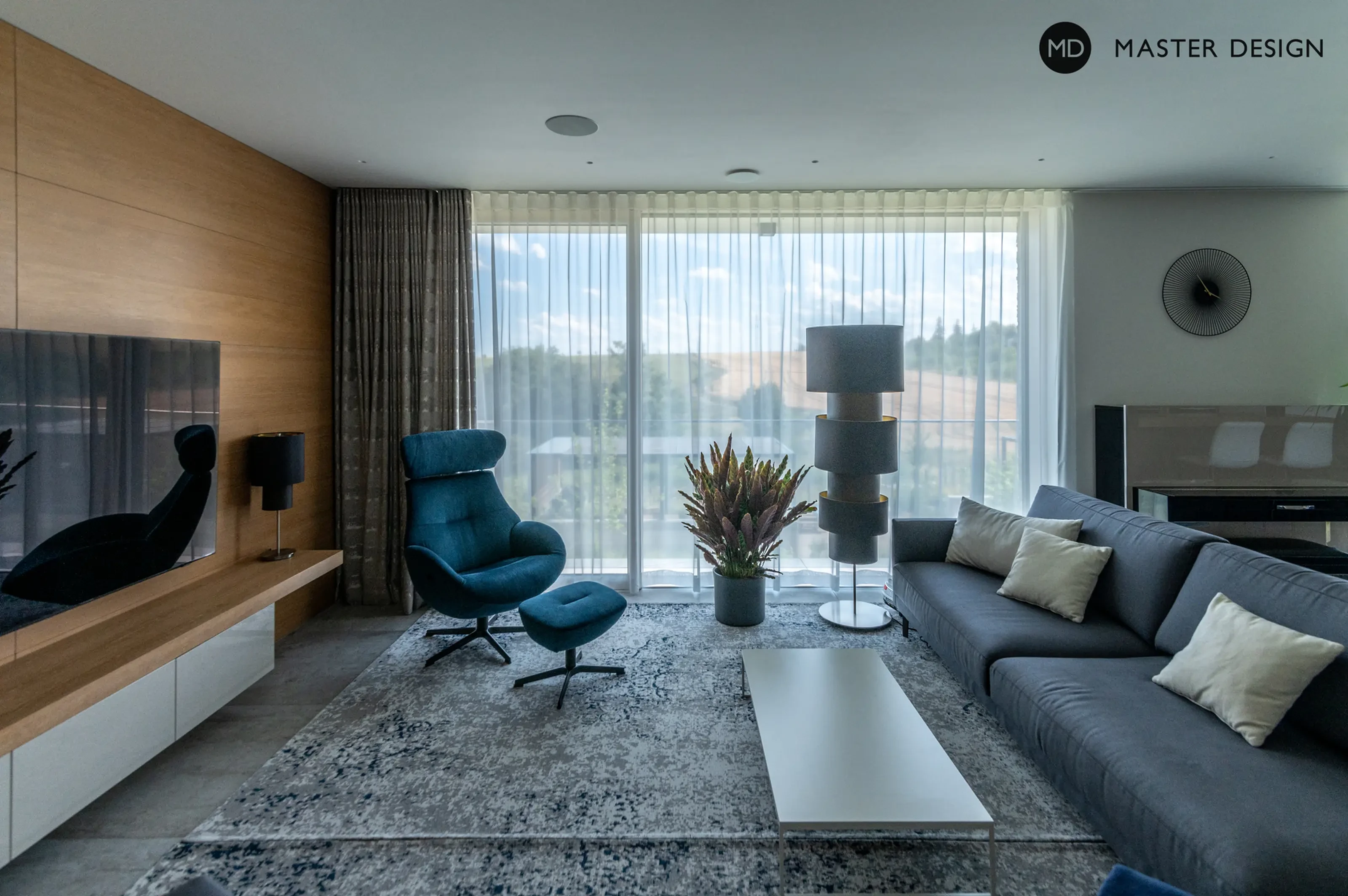 Interiér třípatrového domu s luxferovou stěnouPraha - vizualizace2 Interiér třípatrového domu s luxferovou stěnouPraha - vizualizace2