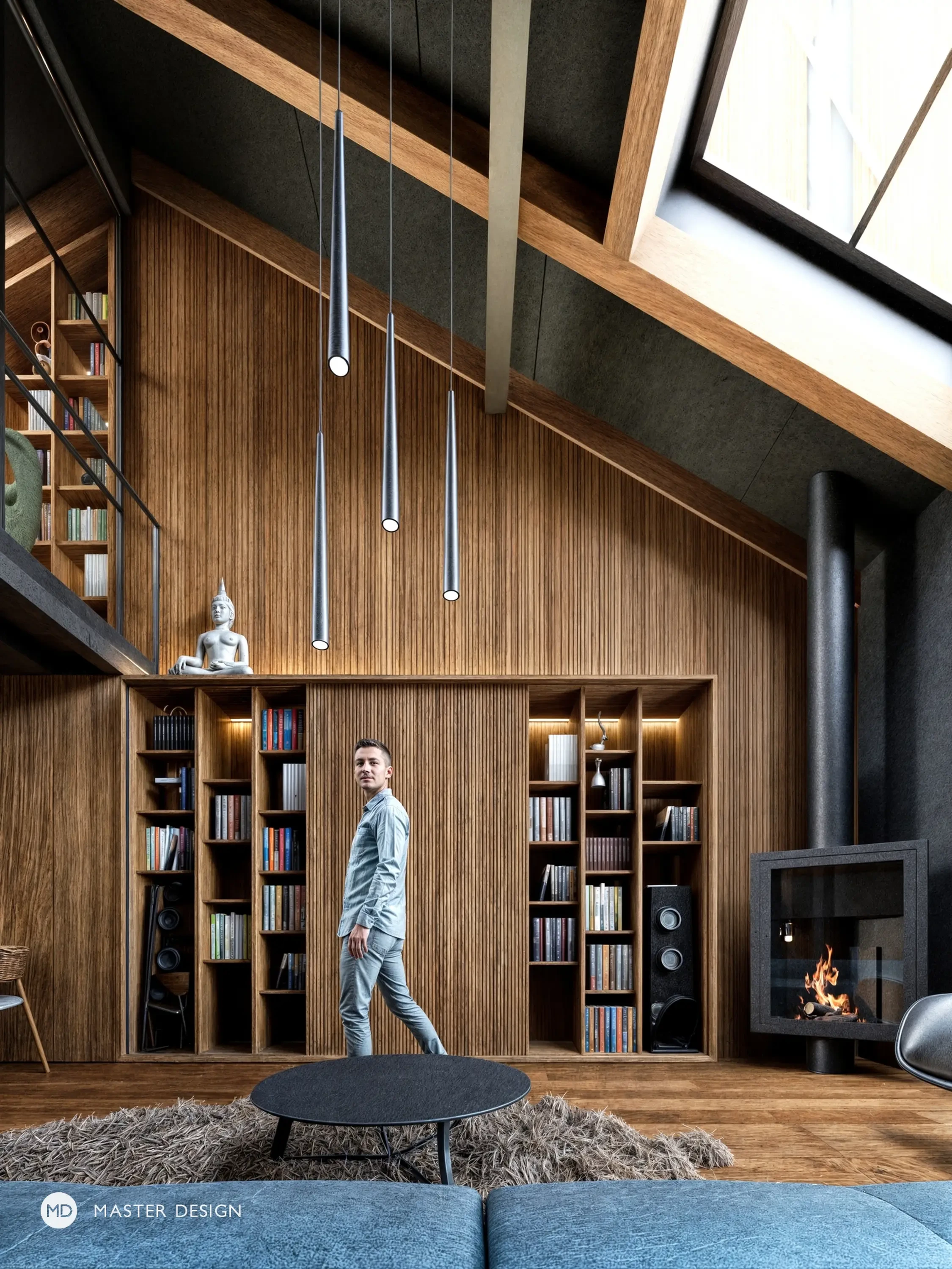 Gentleman's attic apartmentOstrava - visualisation2