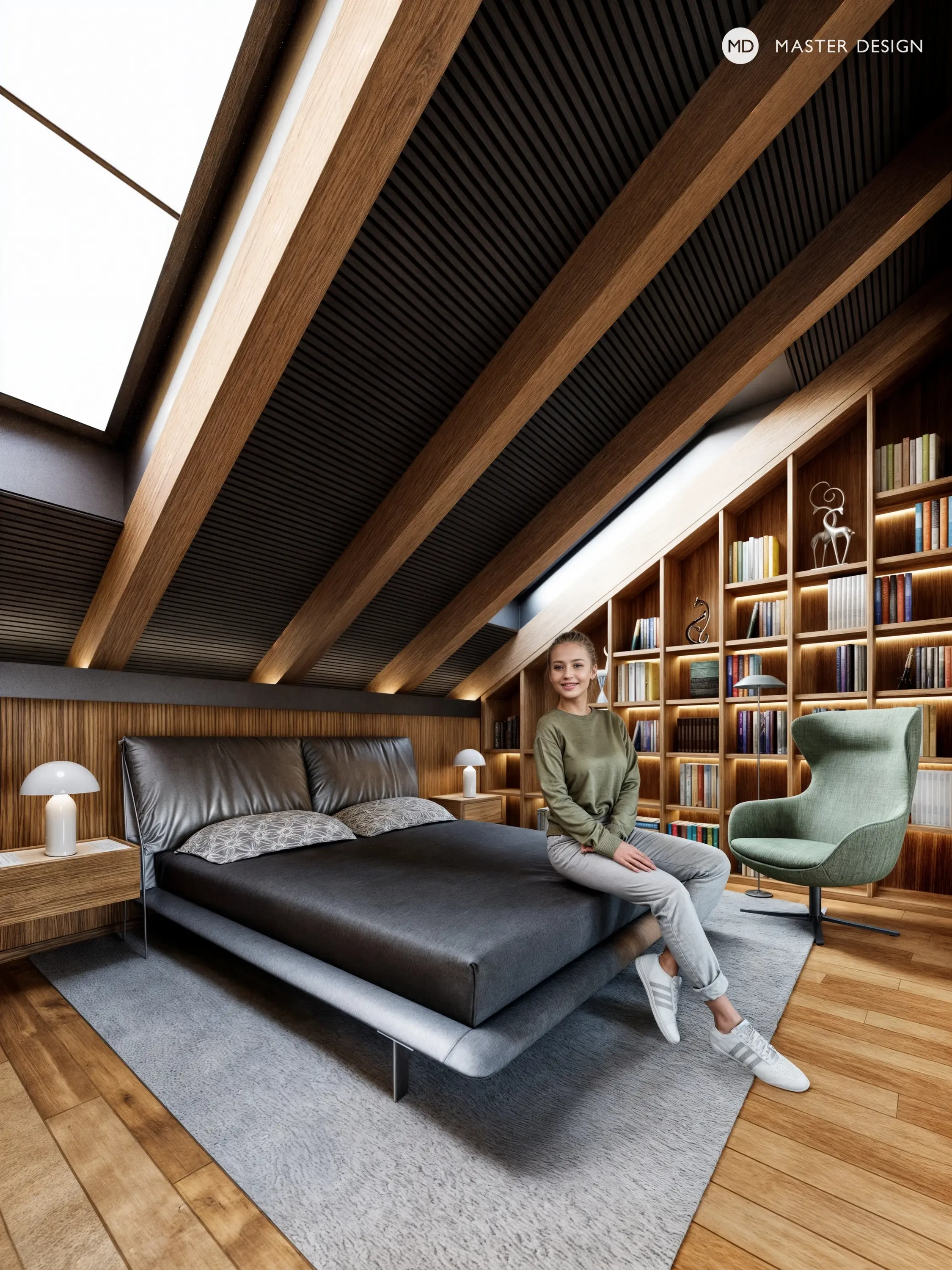 Gentleman's attic apartmentOstrava - visualisation4
