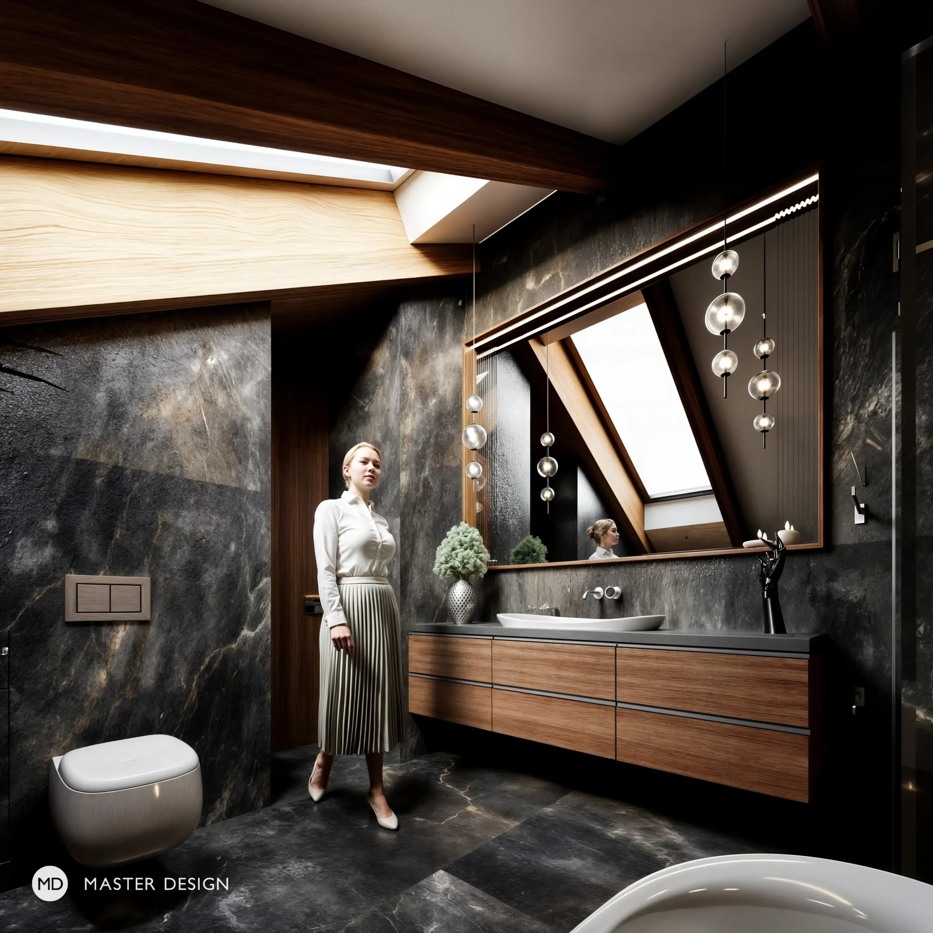 Gentleman's attic apartmentOstrava - visualisation6