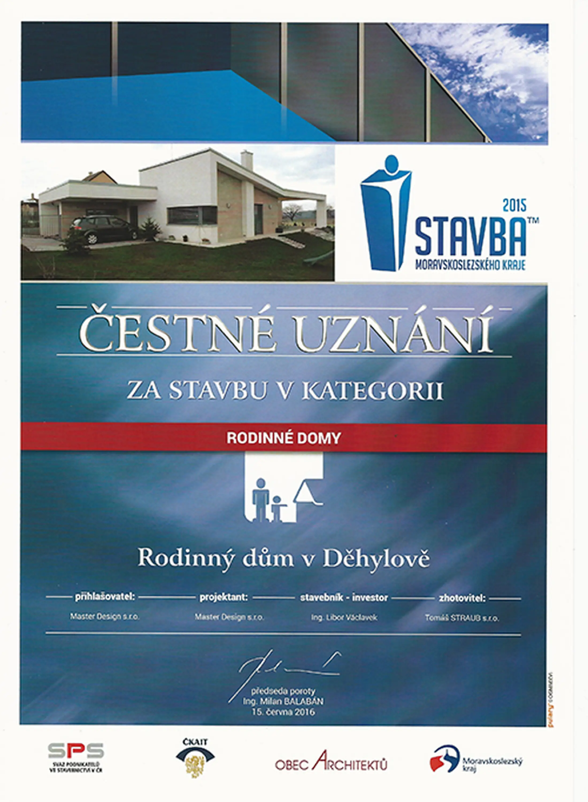 Stavba Moravskoslezského kraje 2015