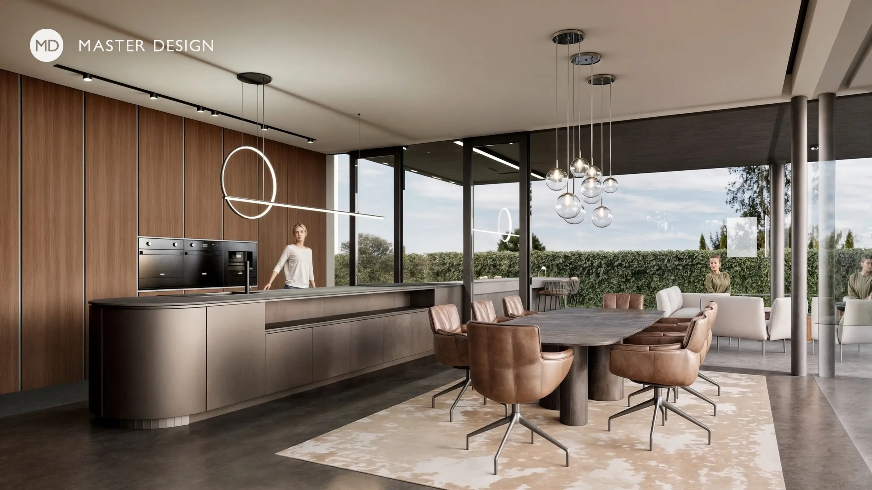 Minimalist family house with large glazing in exposed concreteKlimkovice - visualisation4 Minimalist family house with large glazing in exposed concreteKlimkovice - visualisation4