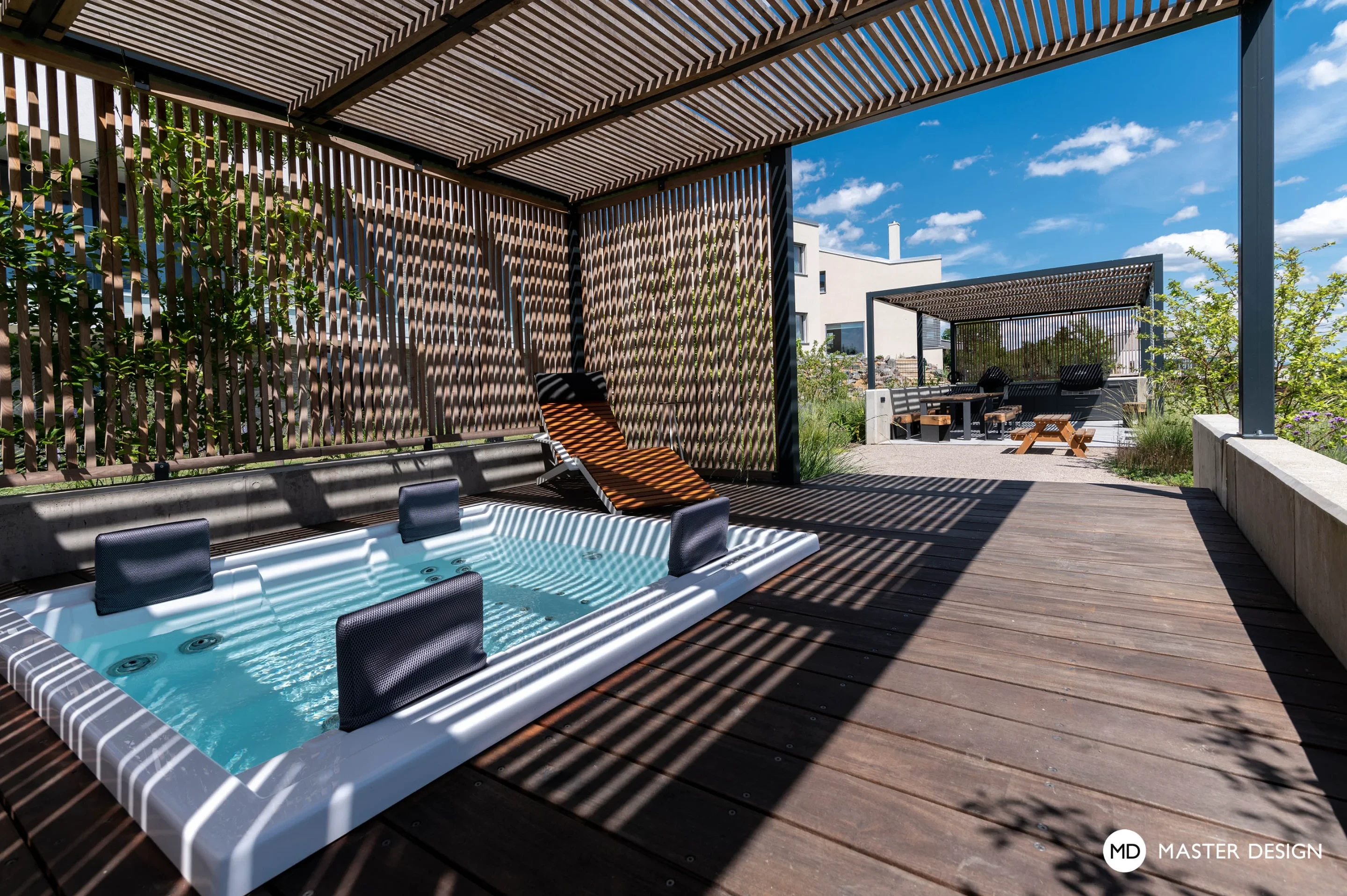 Třípatrový dům ve svahu s luxferovou stěnouPraha - vizualizace5