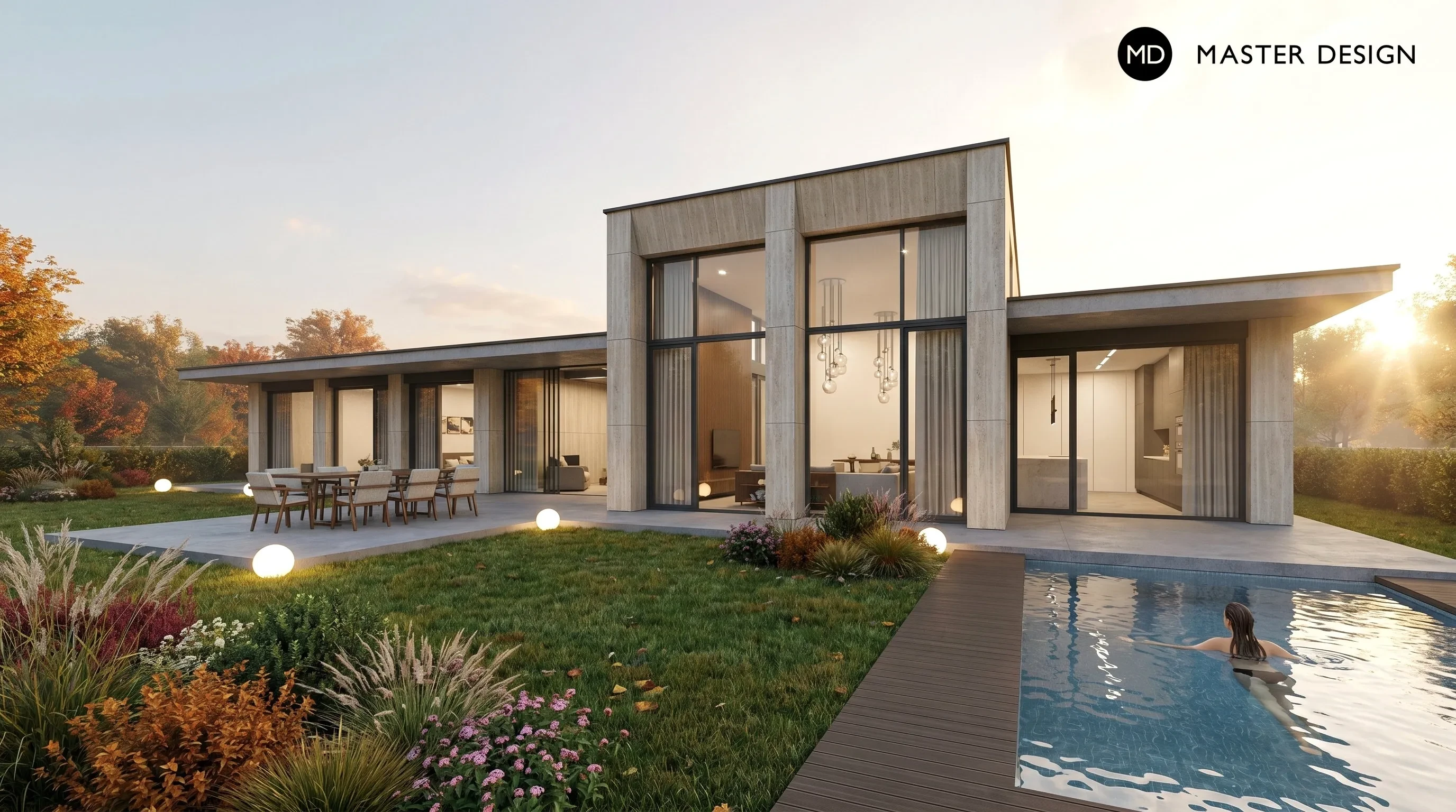 Moderní vila obložená travertinem - Rychvald - preview