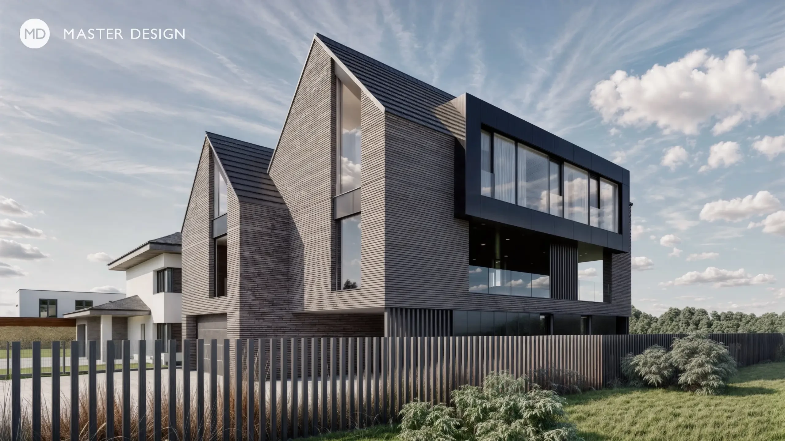 Moderní anglická vila s výhledem na zámek - Hradec nad Moravicí - hlavní vizualizace