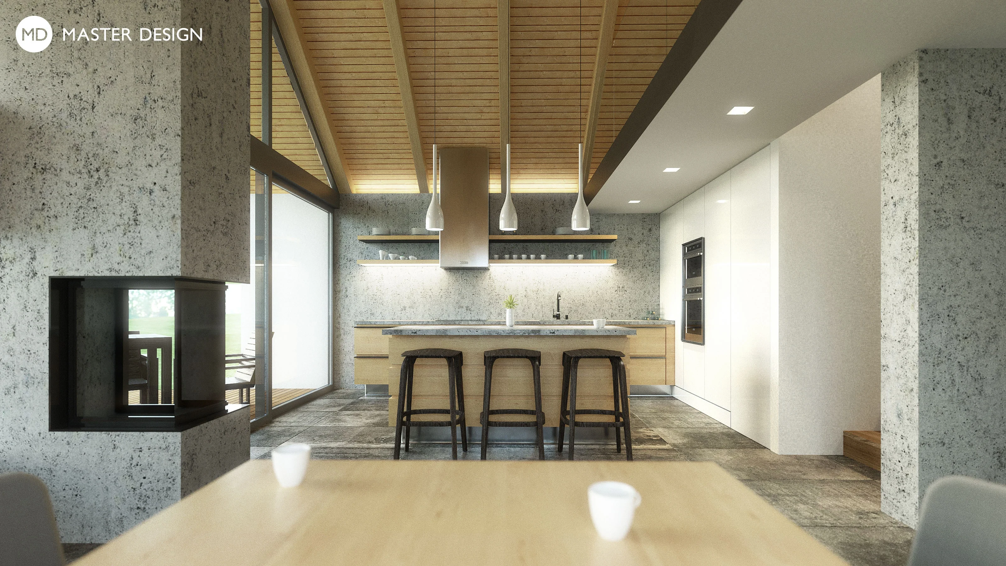 Family house interiorBraškov - visualisation2