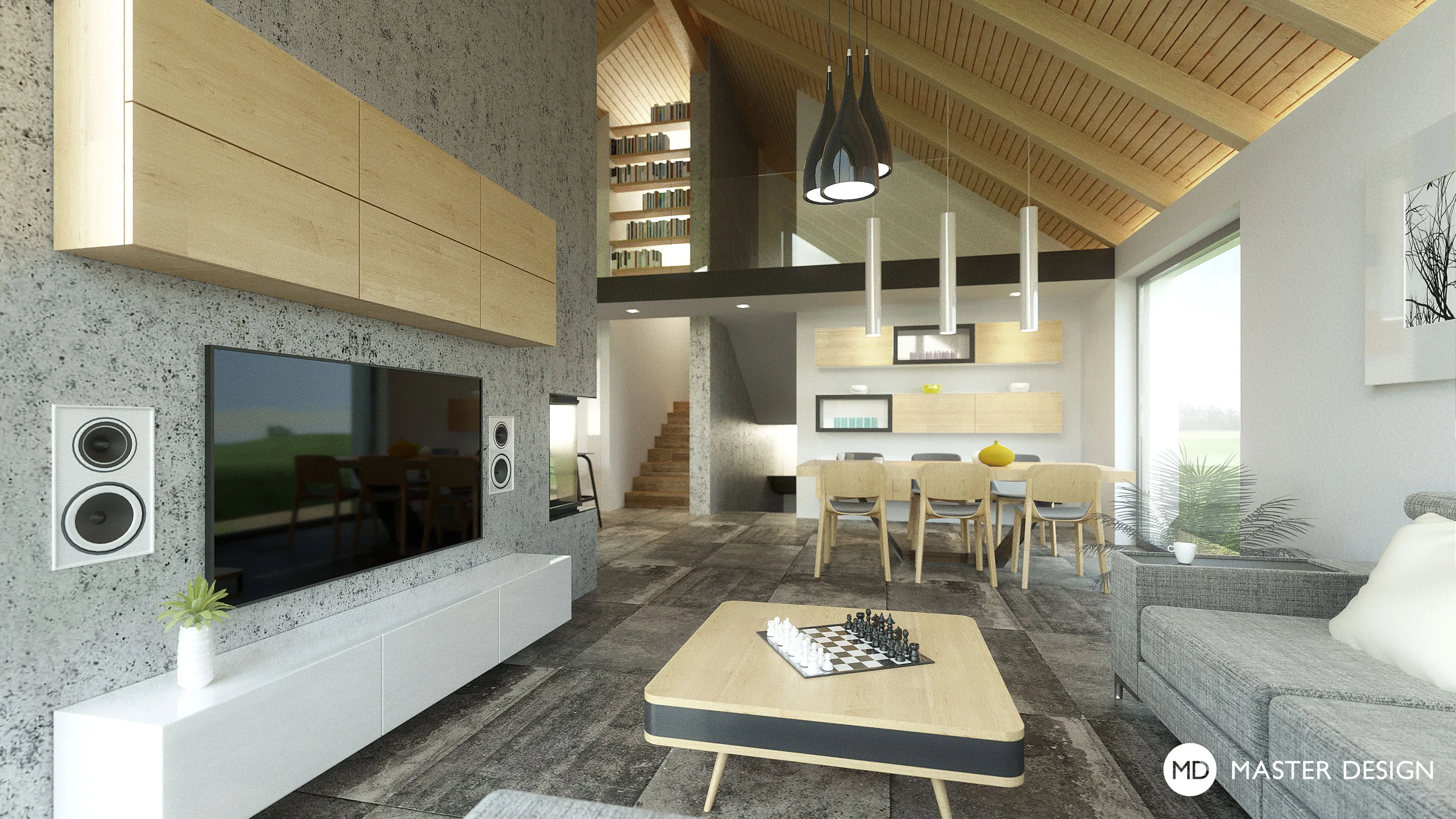 Family house interiorBraškov - visualisation3