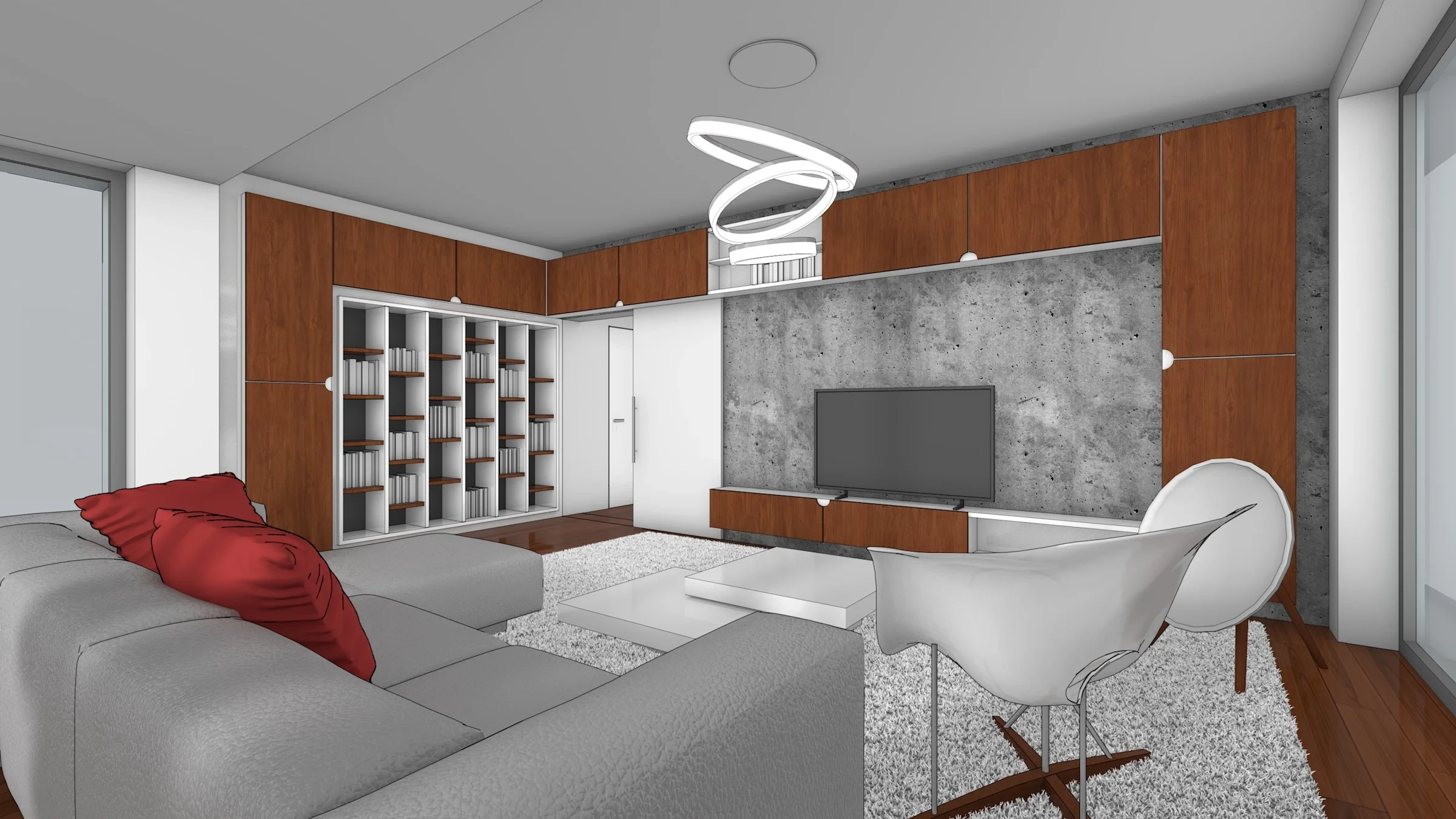 Family house interiorPraha Hořovice - visualisation4 Family house interiorPraha Hořovice - visualisation4