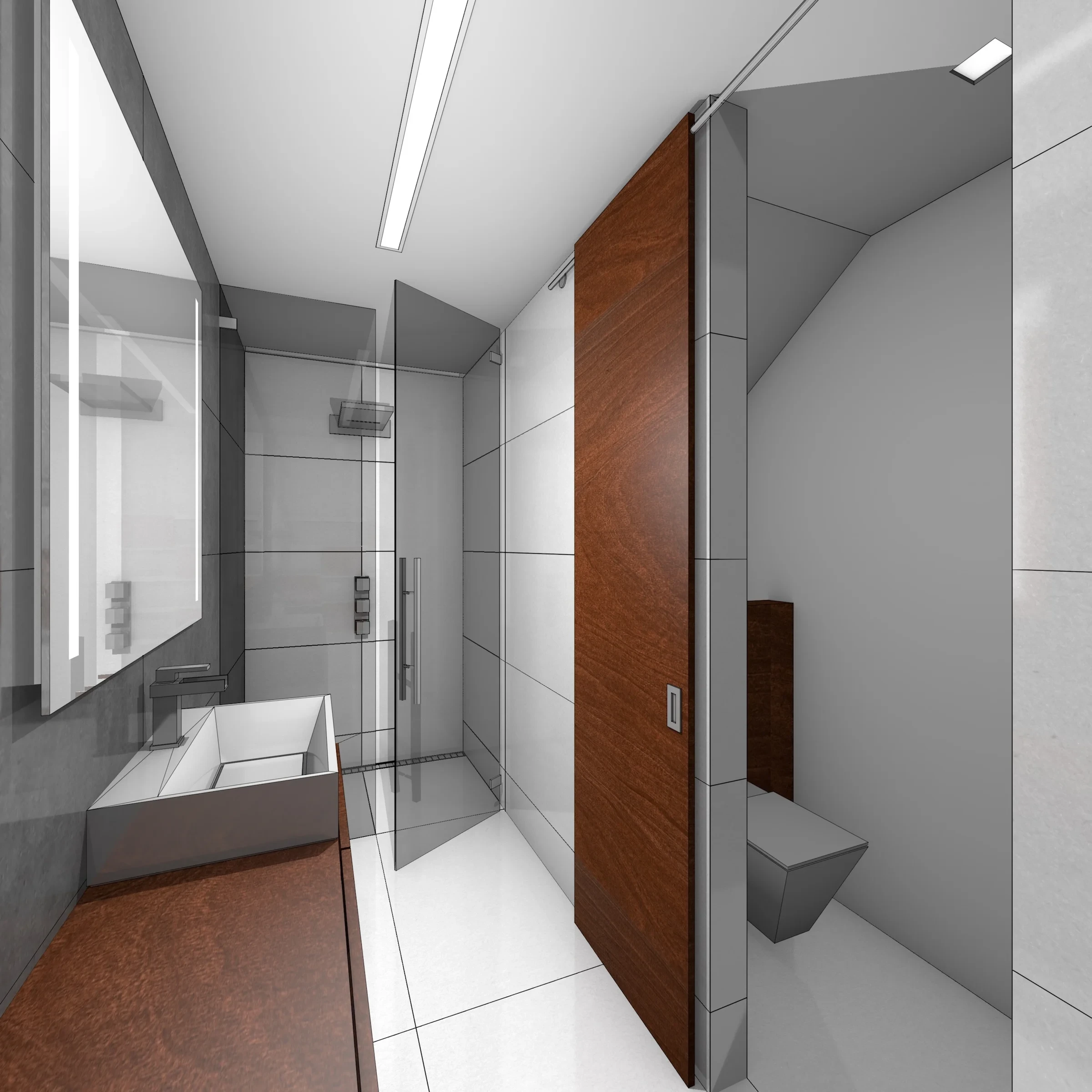 Family house interiorPraha Hořovice - visualisation8 Family house interiorPraha Hořovice - visualisation8