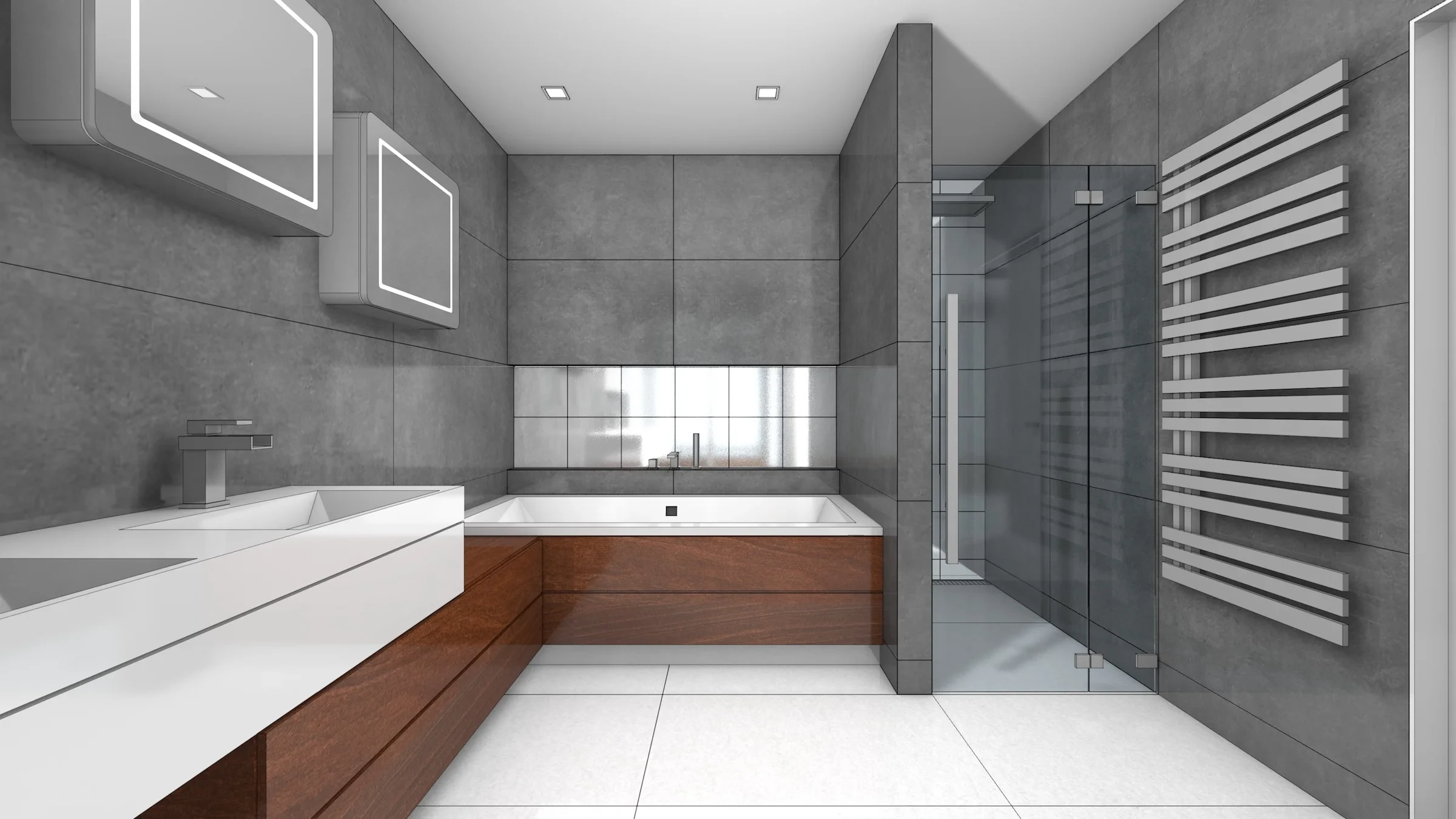 Family house interiorPraha Hořovice - visualisation10 Family house interiorPraha Hořovice - visualisation10