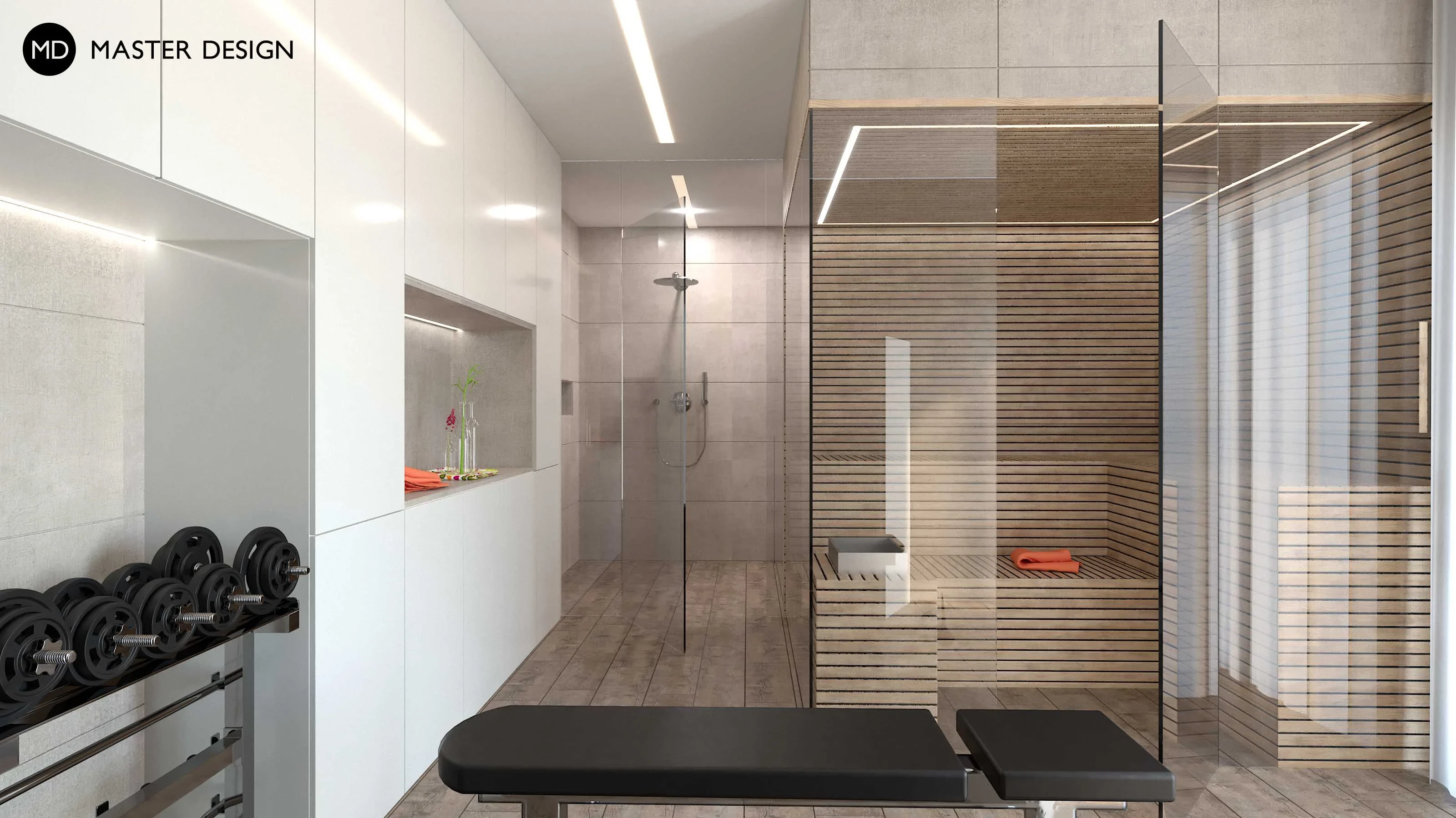 Family house interiorPraha Slivenec - visualisation4