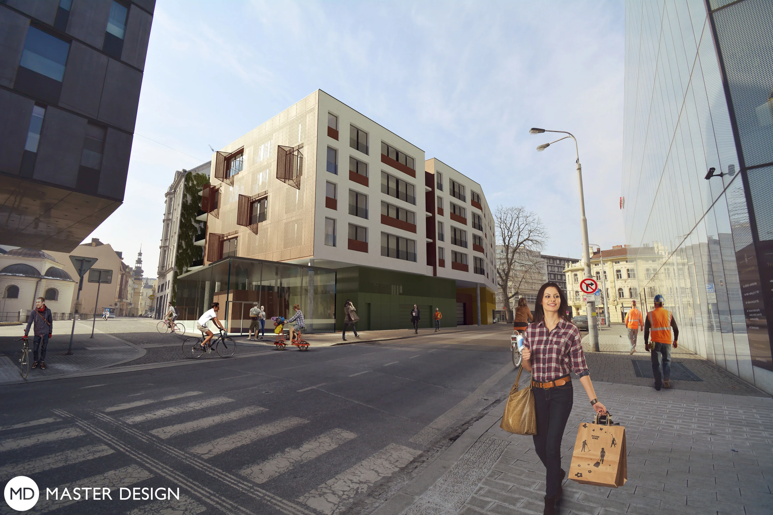 Appartment building in city centerOstrava - visualisation2 Appartment building in city centerOstrava - visualisation2
